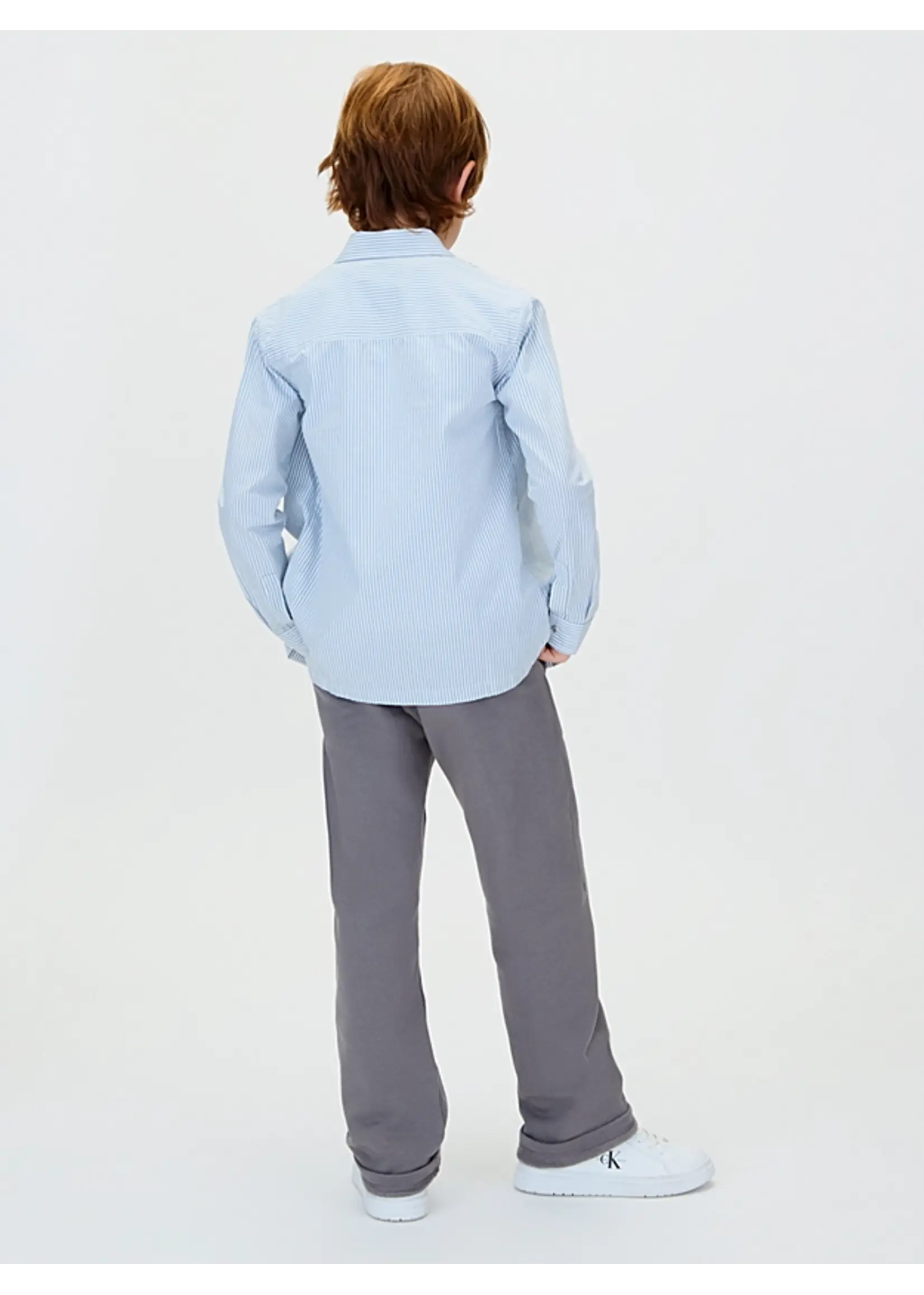 Calvin Klein Broek IB0IB02571PCG - EMB FLEECE SWEATPANTS - grijs