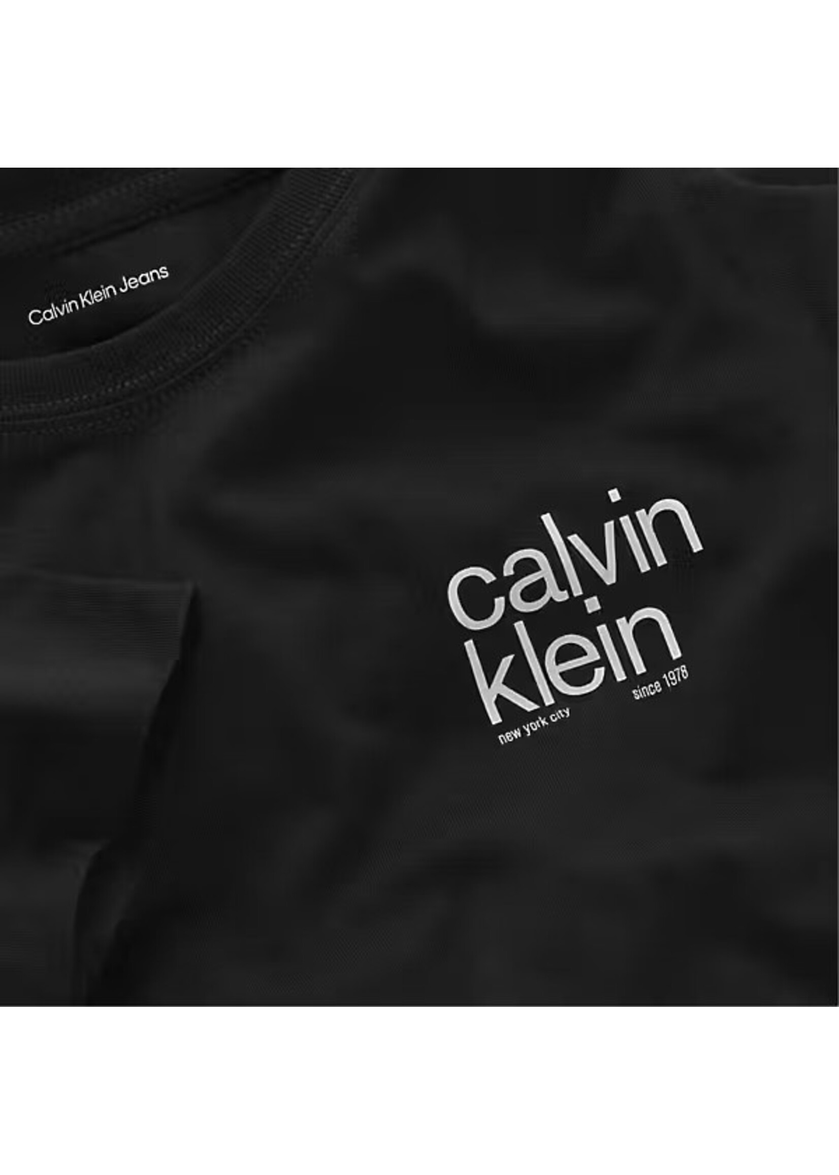 Calvin Klein T-shirt IB0IB02579BEH - REG. CK SMALL GRAPHIC SS T-SHIRT  - zwart