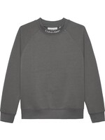Calvin Klein Trui IB0IB02599PCG - NECK EMB FLEECE CN SWEATSHIRT - grijs