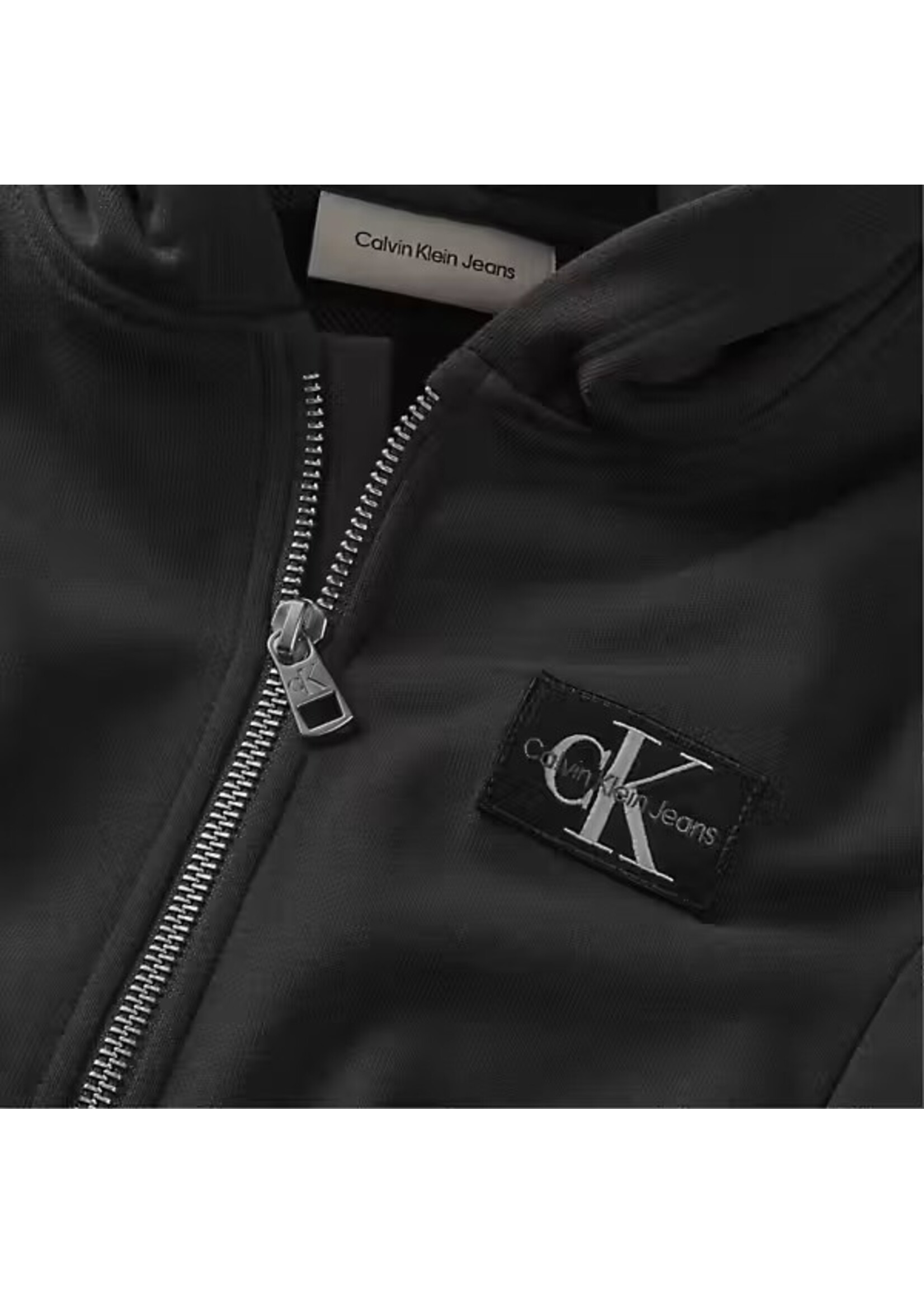 Calvin Klein Vest IB0IB02213BEH - BADGE ZIP-TGROUGH - zwart