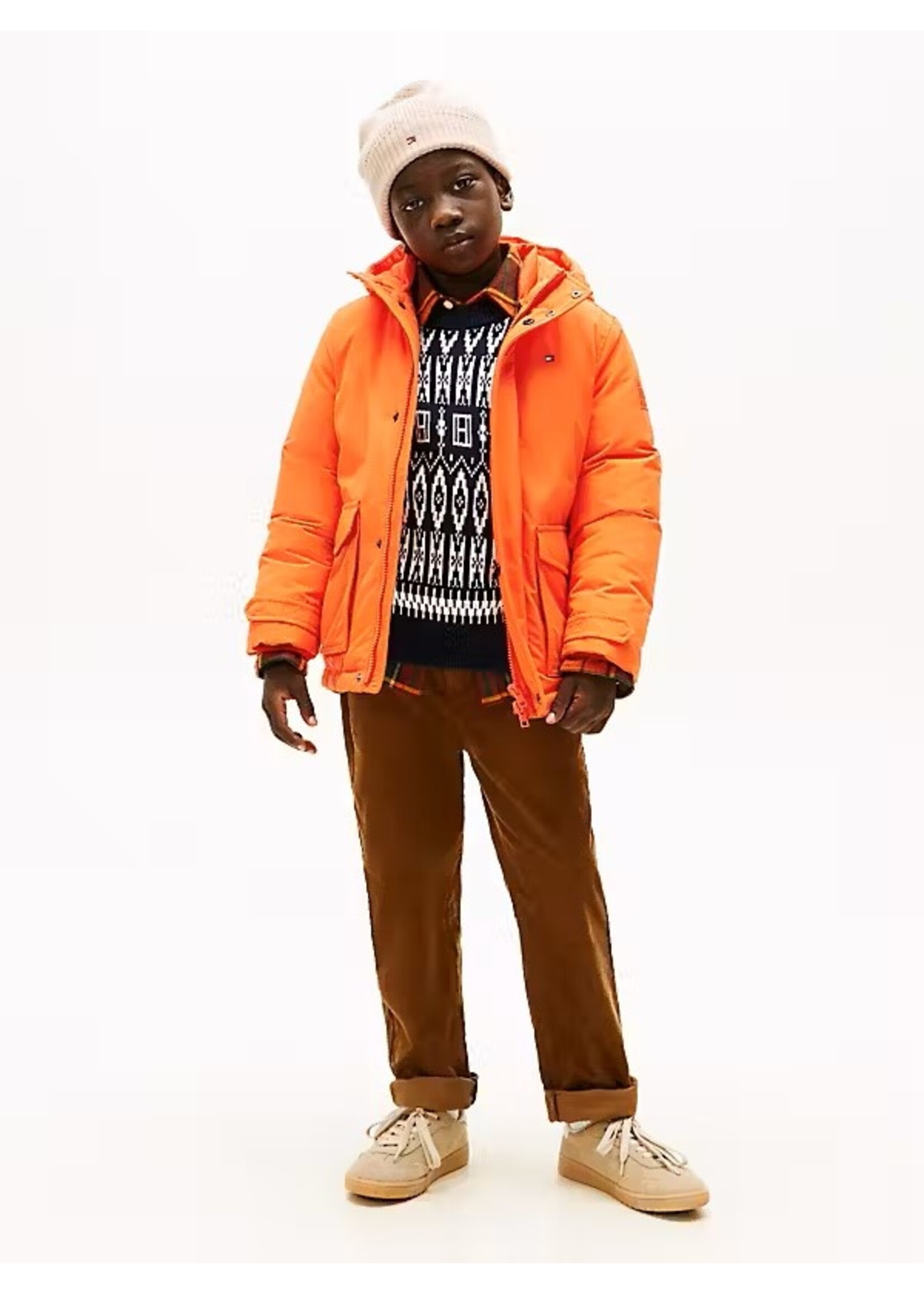 Tommy Hilfiger HOODED PARKA - KB0KB09889XM2 - oranje