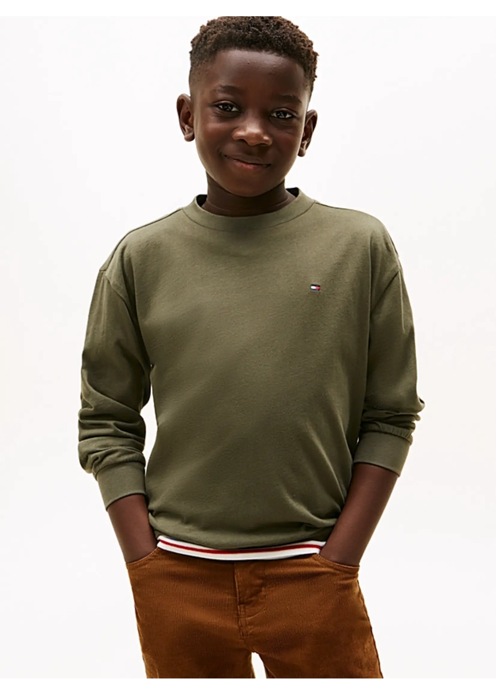 Tommy Hilfiger ESSENTIAL T-SHIRT LS - KB0KB09846MRH