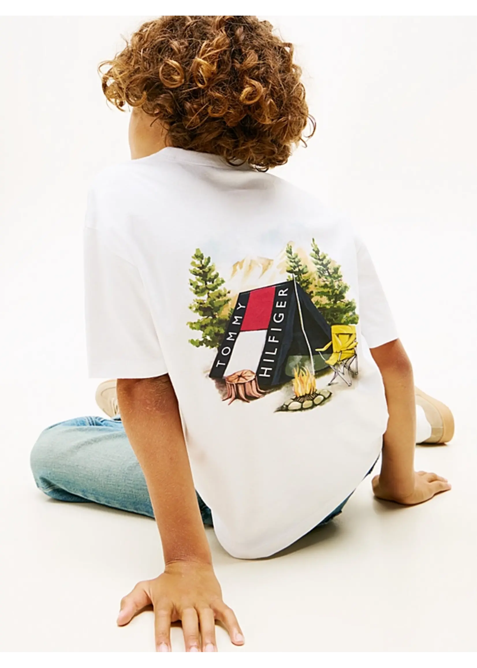 Tommy Hilfiger CAMP TOMMY PRINT TEE SS - KB0KB09938YBR