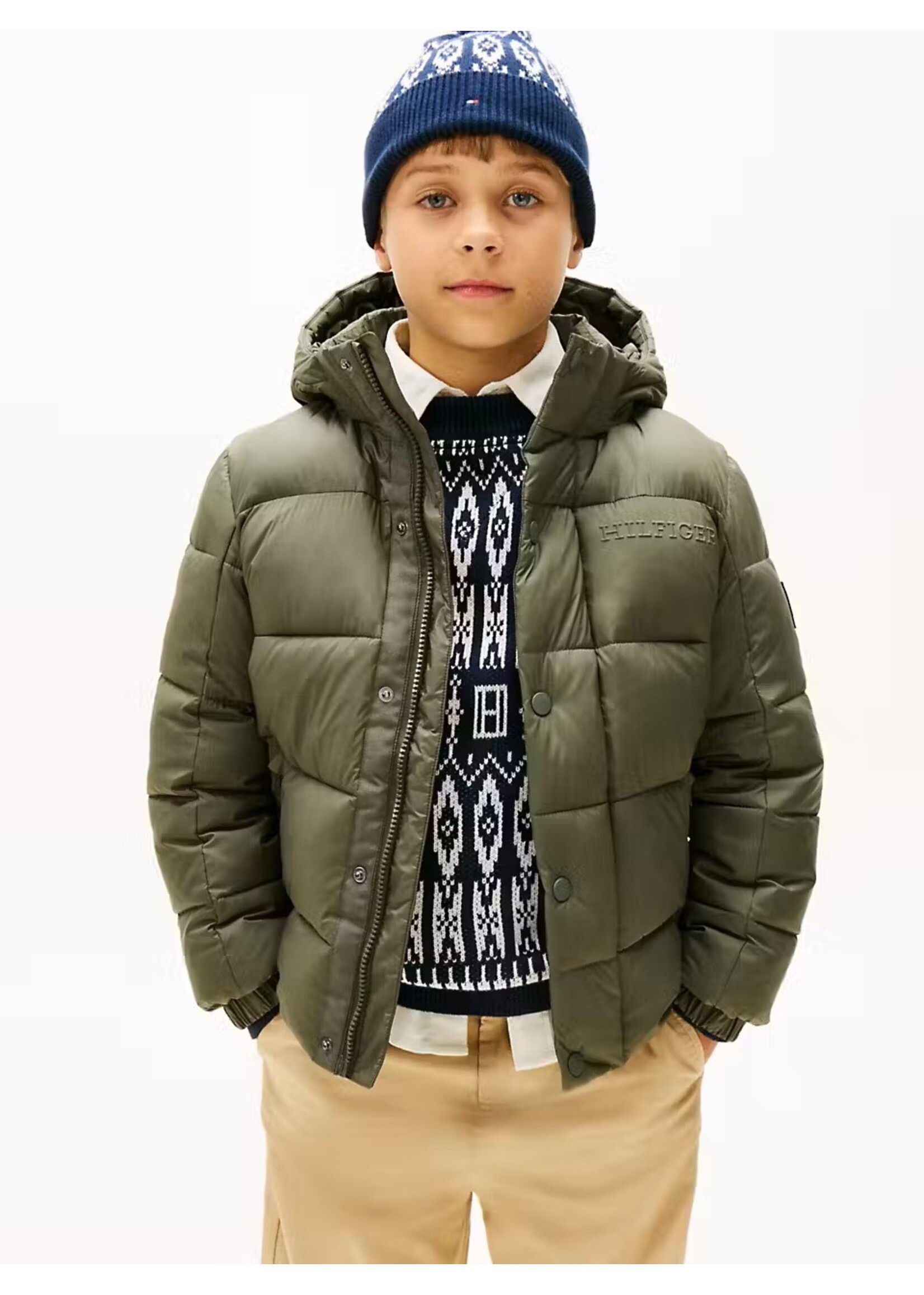 Tommy Hilfiger MATT AND SHINE EMBOSSED JACKET - KB0KB10093MRH