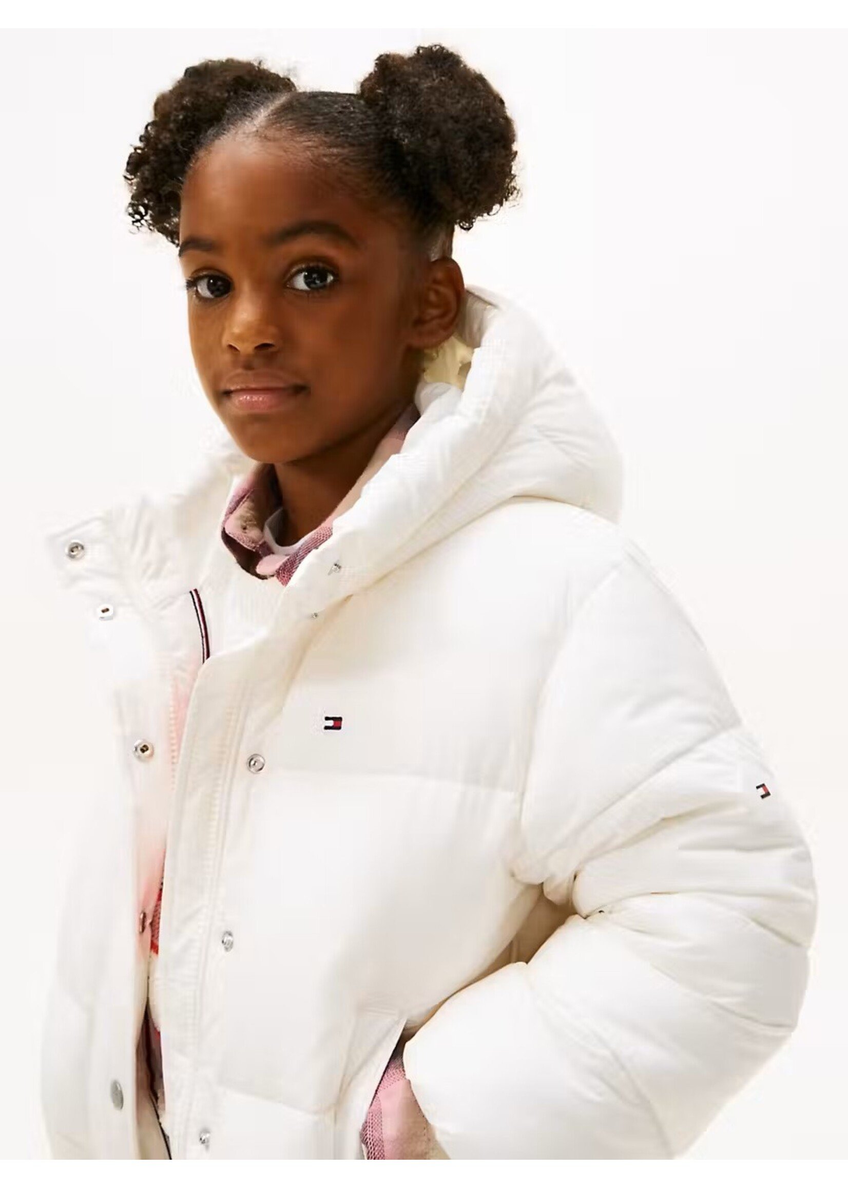Tommy Hilfiger BRANDED PUFFER JACKET  KG0KG08861YA8 - - silk