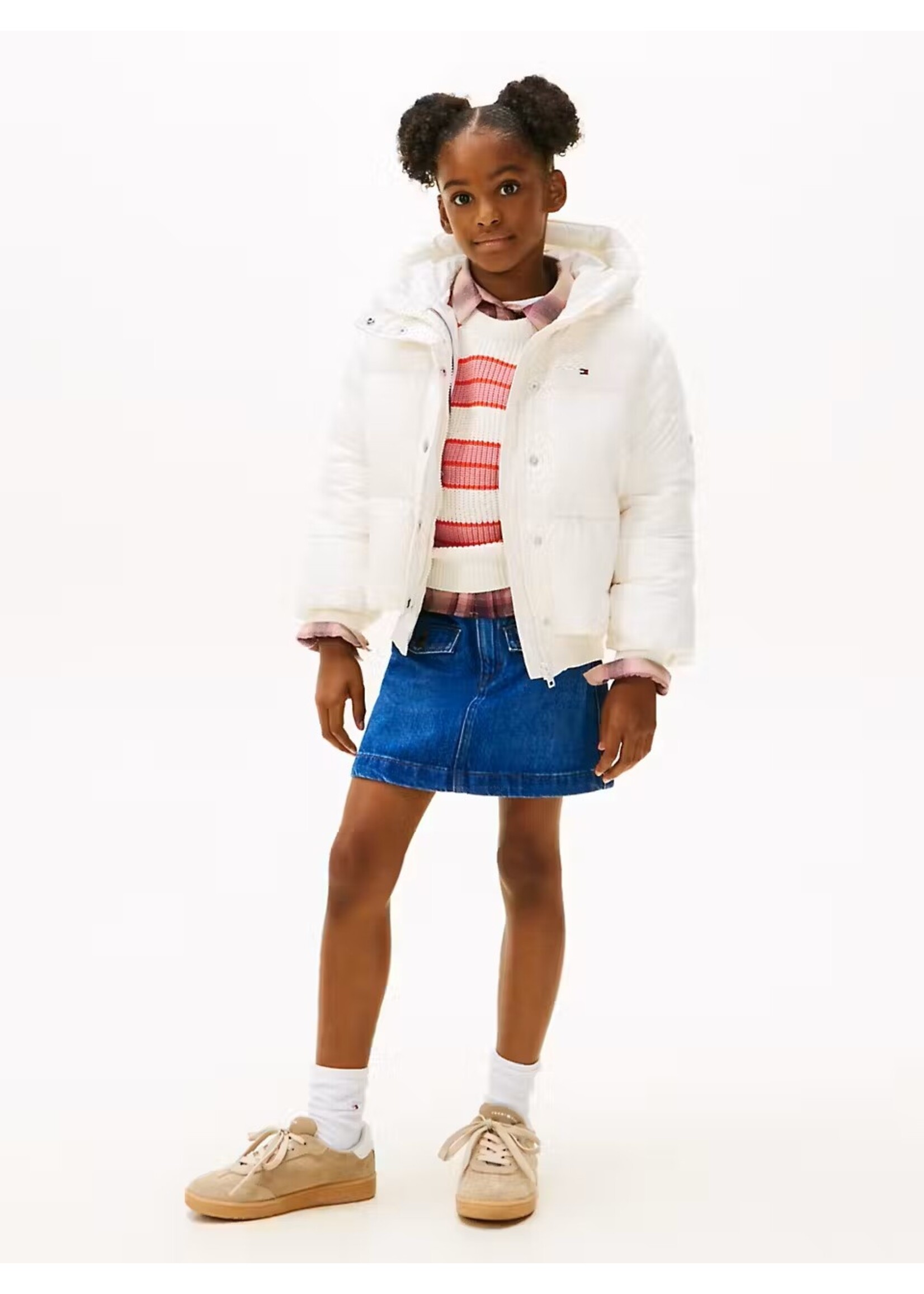 Tommy Hilfiger BRANDED PUFFER JACKET  KG0KG08861YA8 - - silk