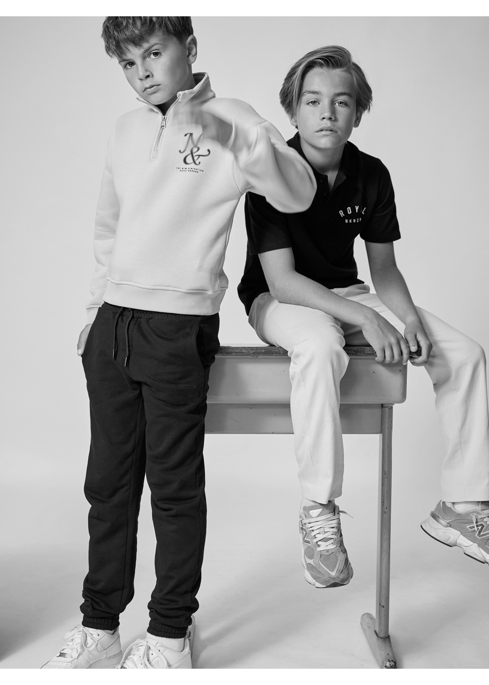 Nik & Nik Joggingbroek Hero B 2-120 2505  - zwart