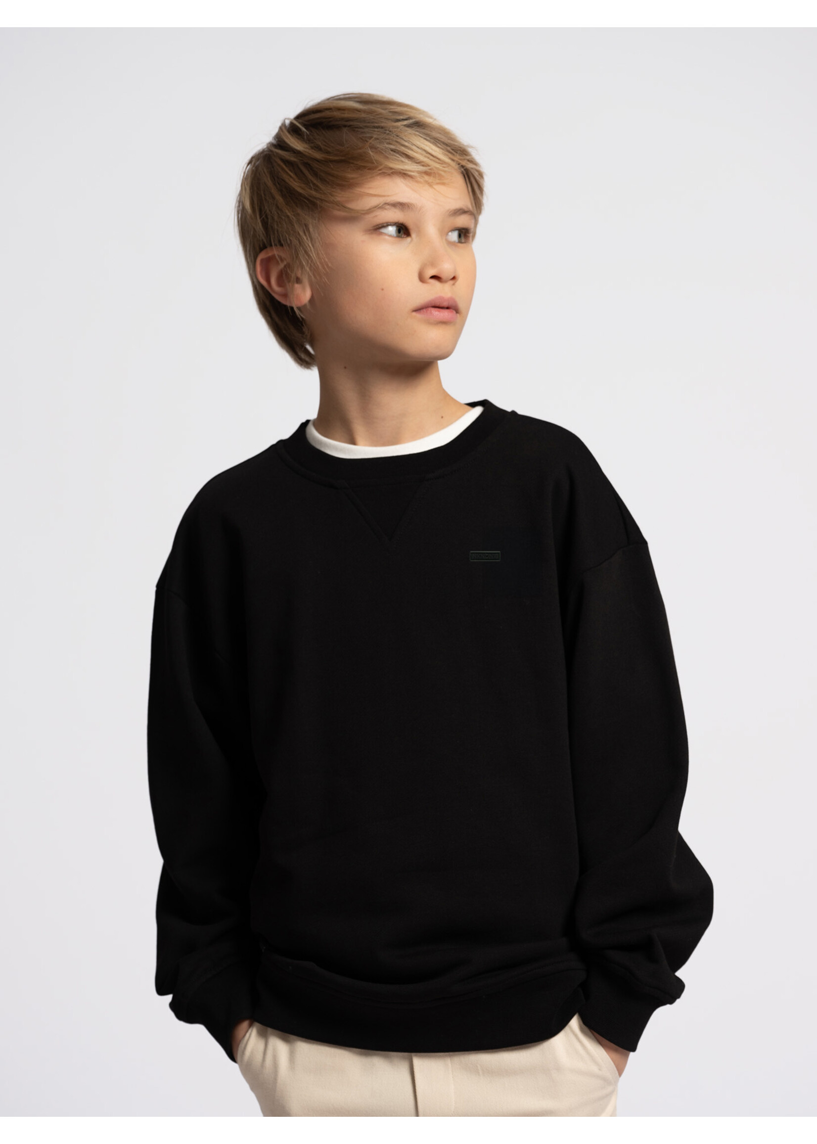 Nik & Nik Sweater oversized Hero B 8-118 2505 - zwart
