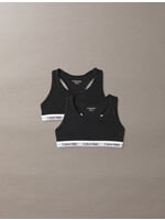 Calvin Klein Racerback G80G8007420SA - 2PK BRALETTE - zwart