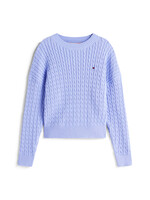 Tommy Hilfiger CABLE SWEATER - KG0KG08848C5Z - lavendel