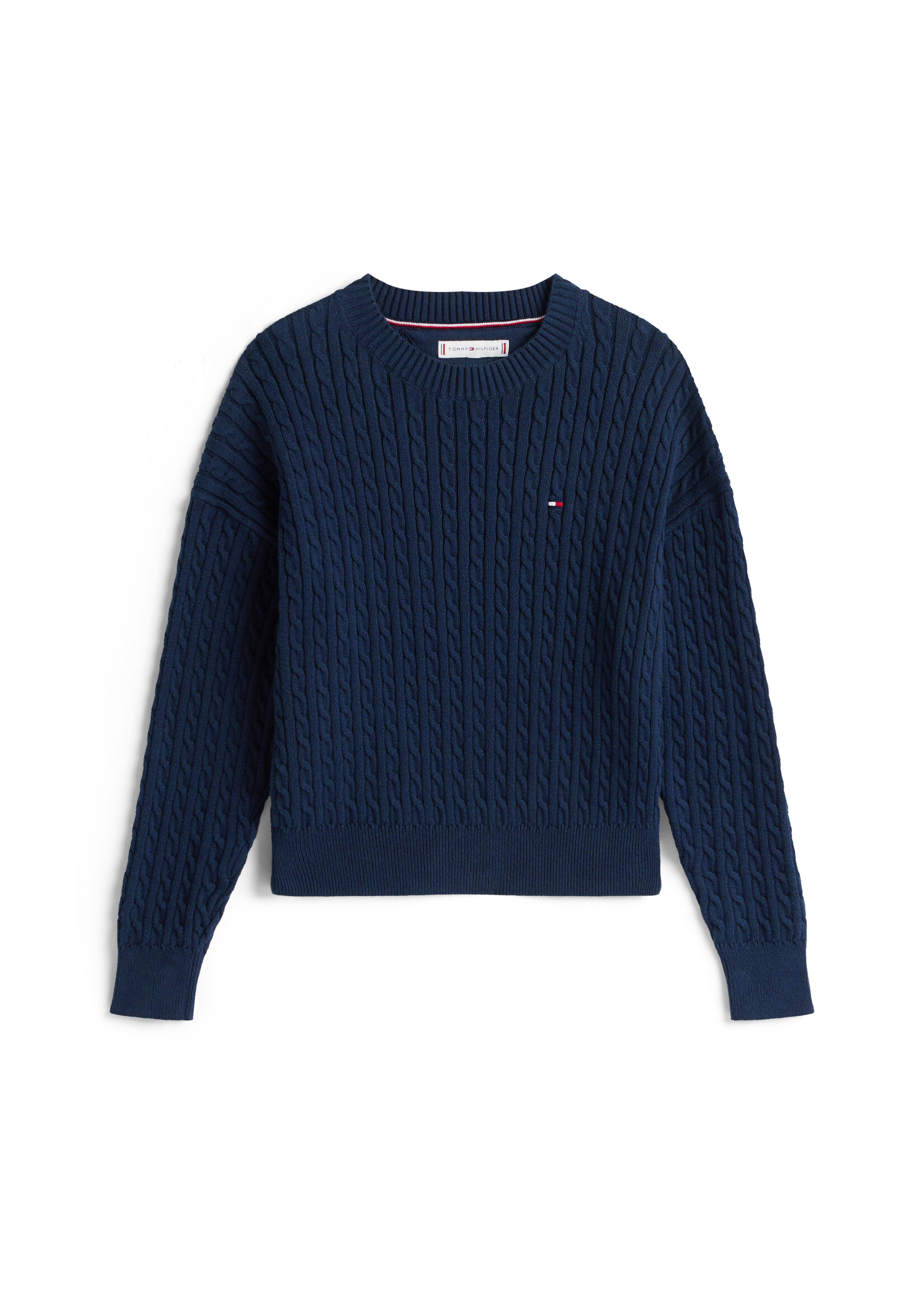 Tommy Hilfiger Sweater   KG0KG08848C1G - CABLE - donkerblauw