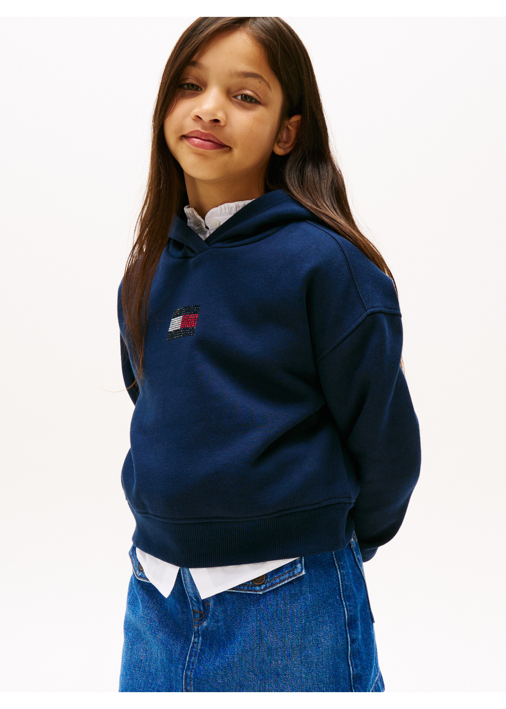 Tommy Hilfiger  KG0KG09016C1G - RHINE STONE FLAG - donkerblauw