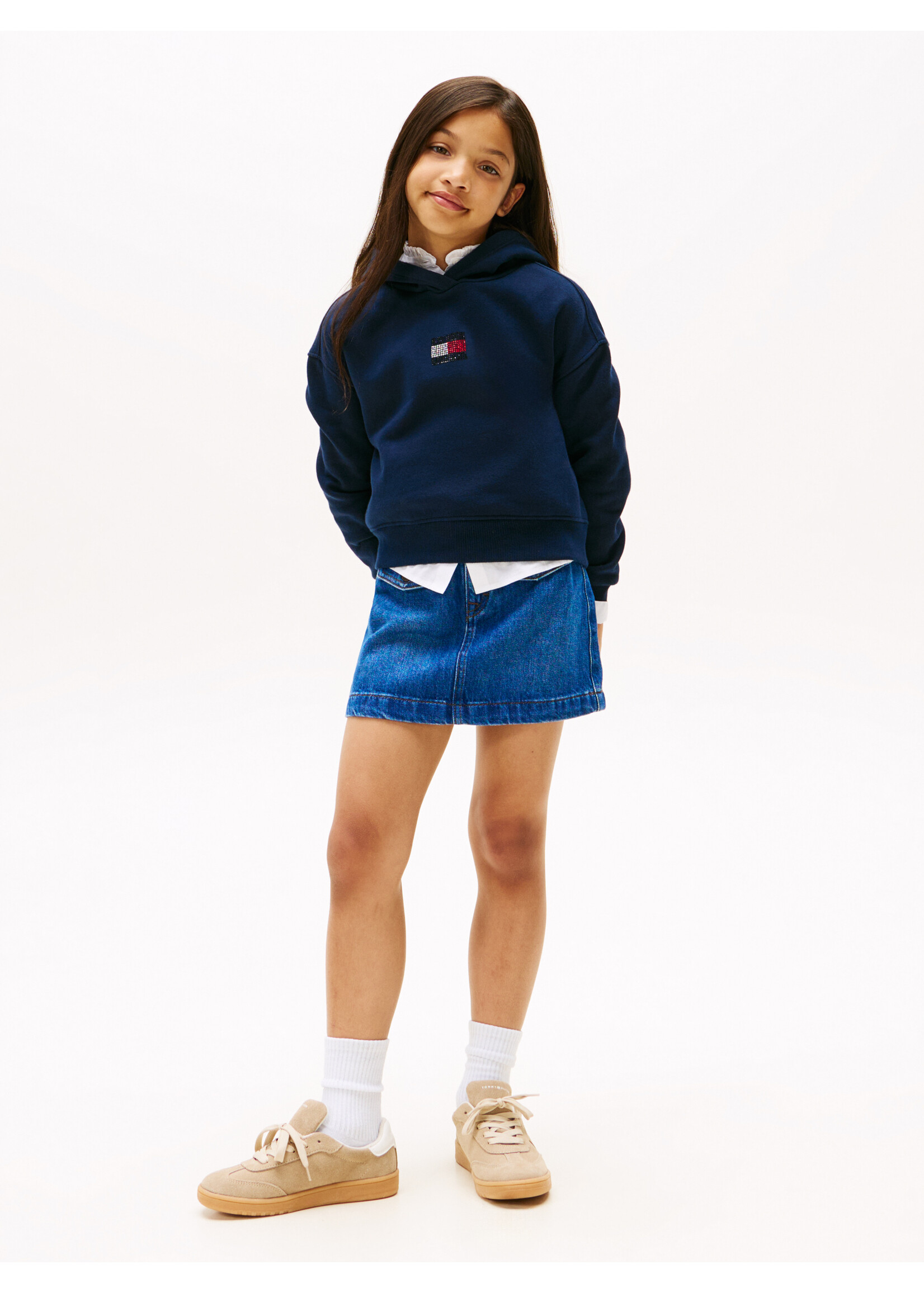 Tommy Hilfiger  KG0KG09016C1G - RHINE STONE FLAG - donkerblauw