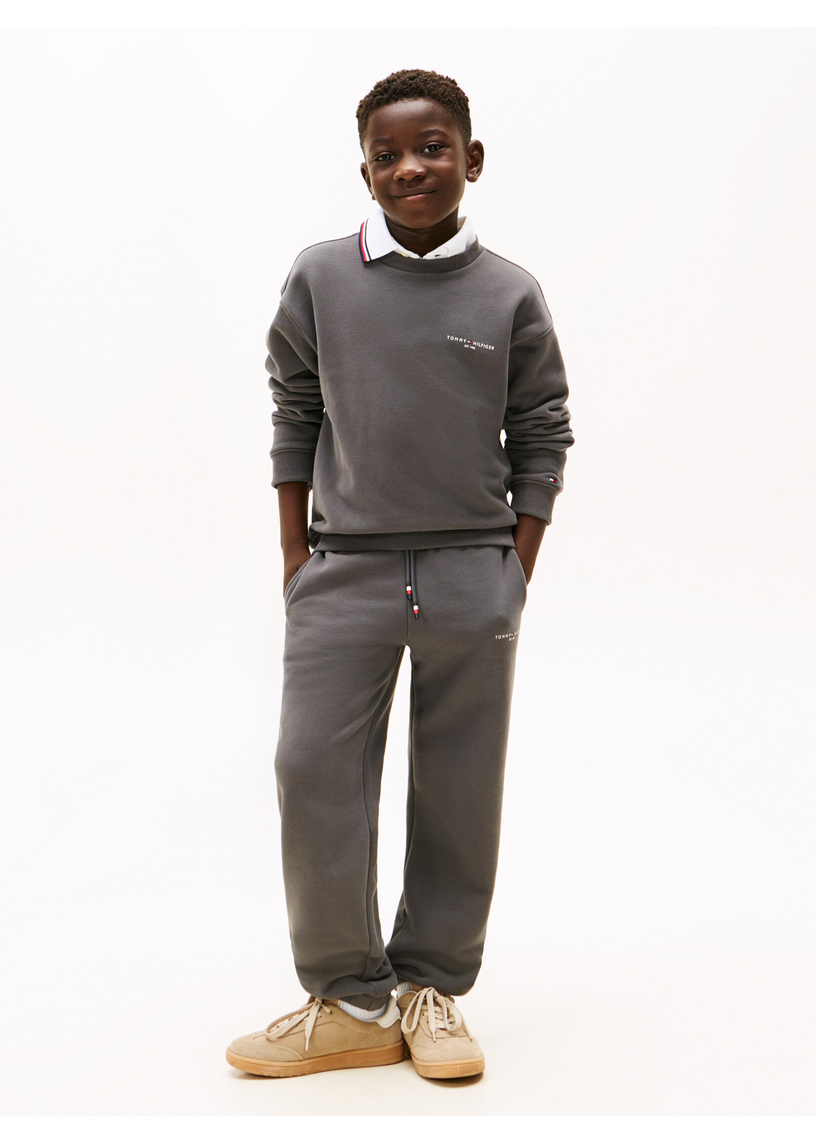 Tommy Hilfiger Sweater KS0KS00664PT2 - MINI CORP C-NECK SWEATSHIRT SET - washed blac