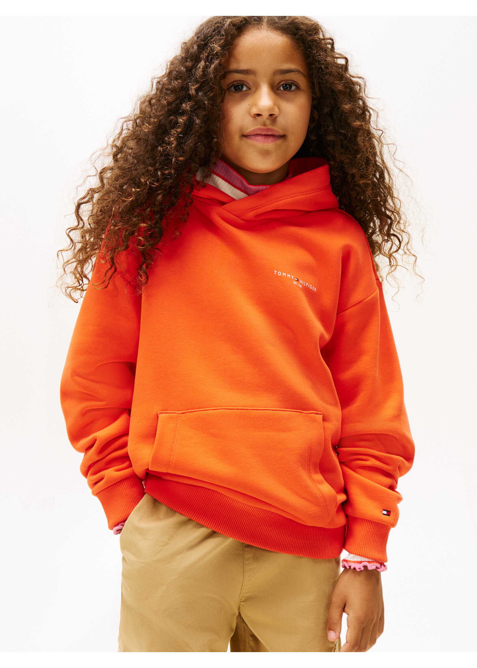 Tommy Hilfiger Hoodie  KS0KS00660XM2 - MINI CORP HOODIE - oranje