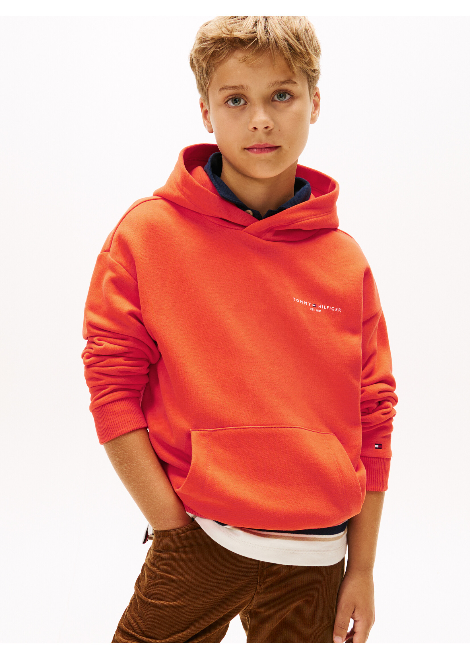 Tommy Hilfiger Hoodie  KS0KS00660XM2 - MINI CORP HOODIE - oranje
