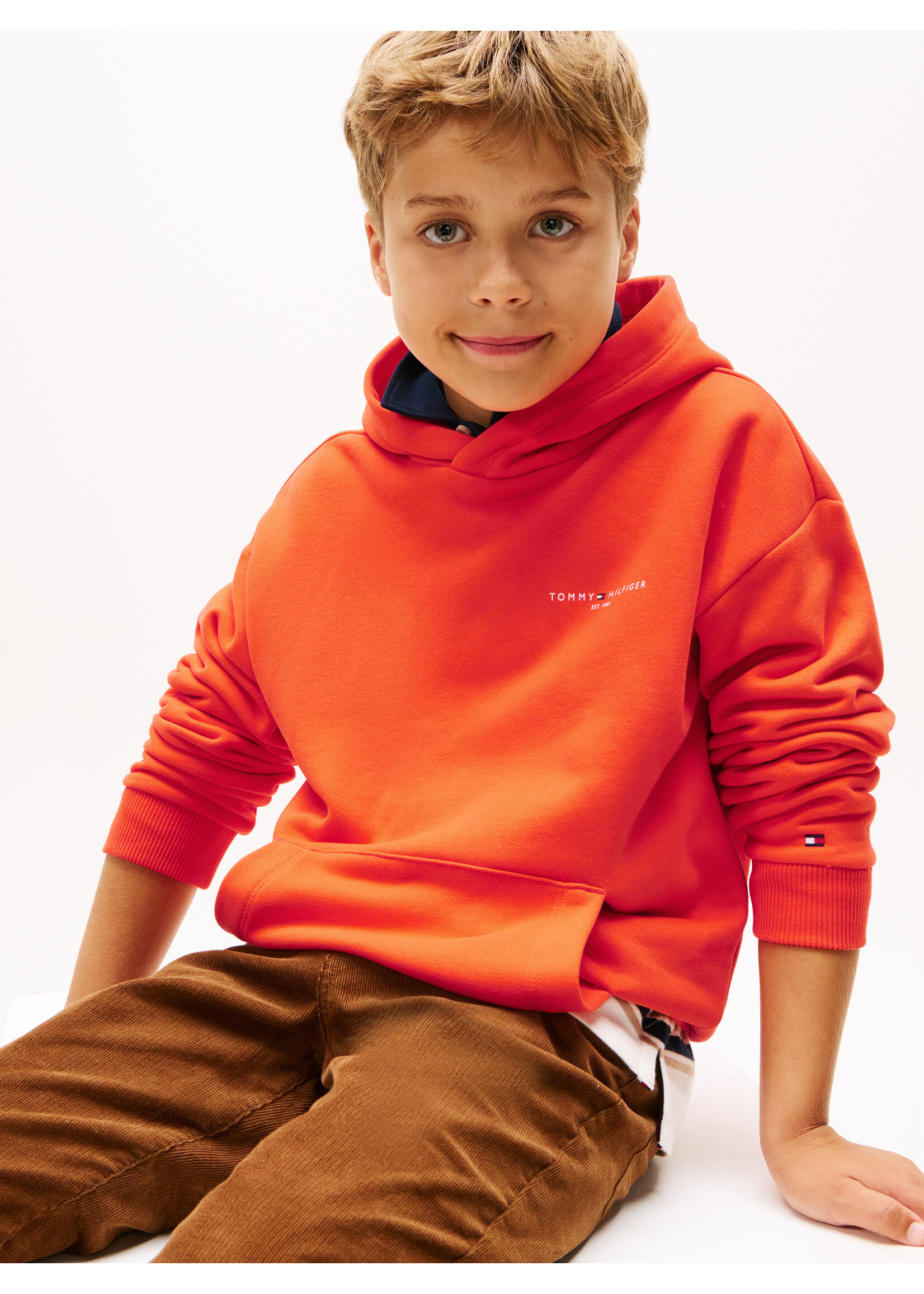 Tommy Hilfiger Hoodie  KS0KS00660XM2 - MINI CORP HOODIE - oranje