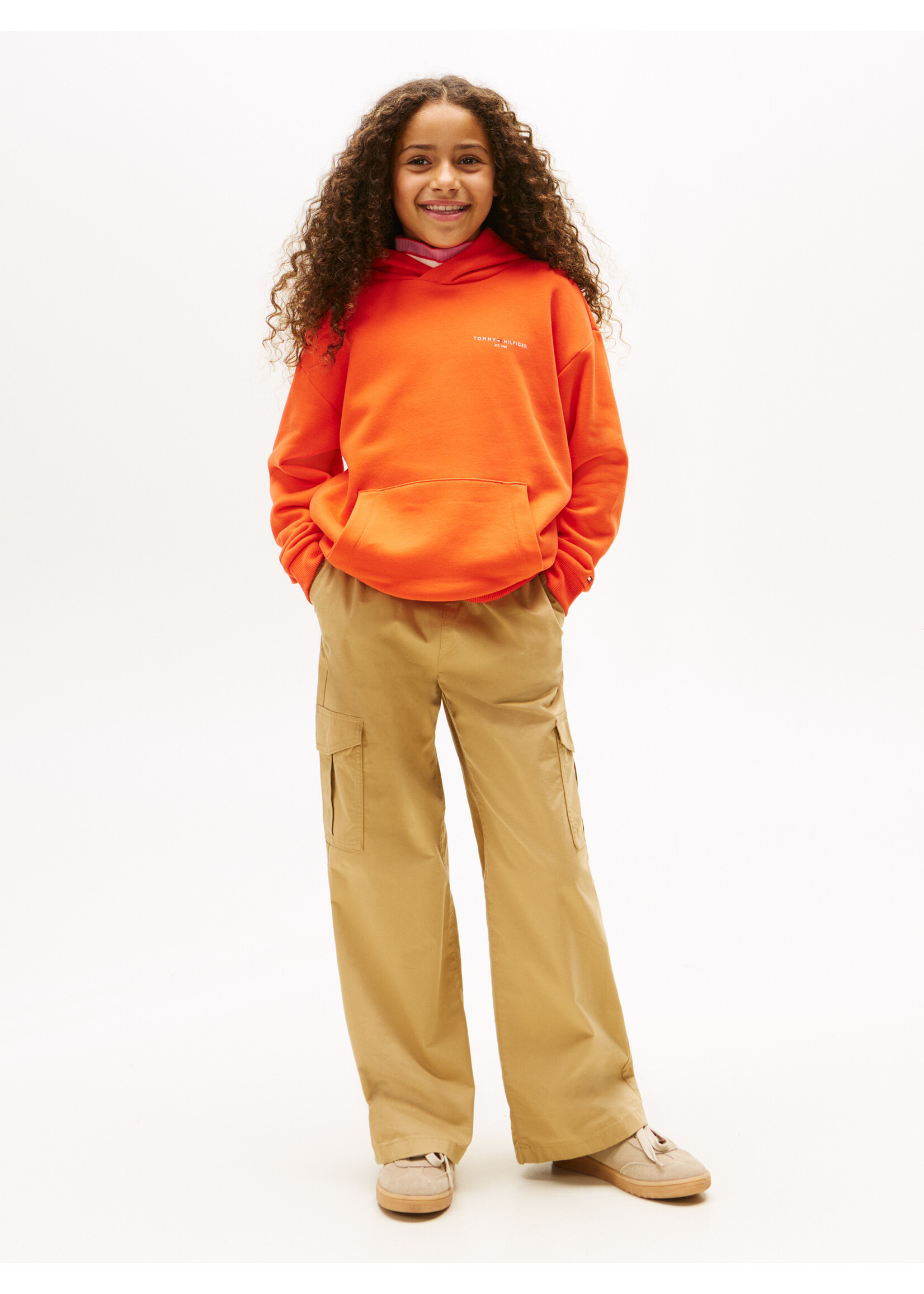 Tommy Hilfiger Hoodie  KS0KS00660XM2 - MINI CORP HOODIE - oranje