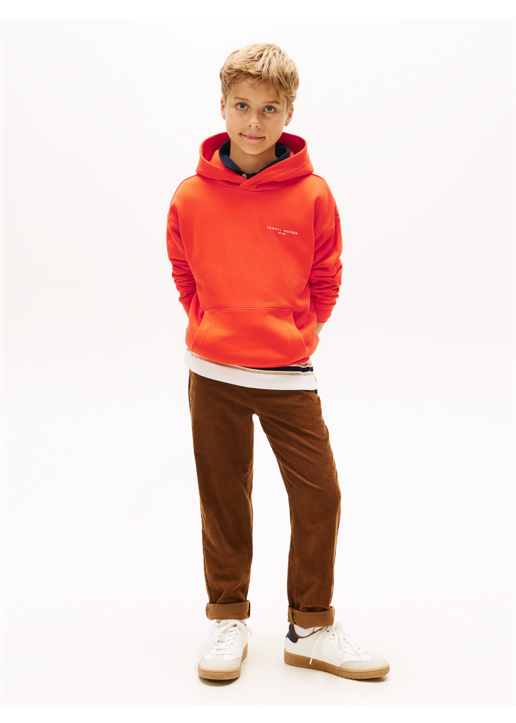 Tommy Hilfiger Hoodie  KS0KS00660XM2 - MINI CORP HOODIE - oranje