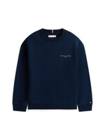 Tommy Hilfiger Sweater  KS0KS00719C1G - MINI CORP C-NECK SWEATSHIRT - donkerblauw