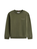 Tommy Hilfiger Sweater  KS0KS00719MRH - MINI CORP C-NECK SWEATSHIRT - groen