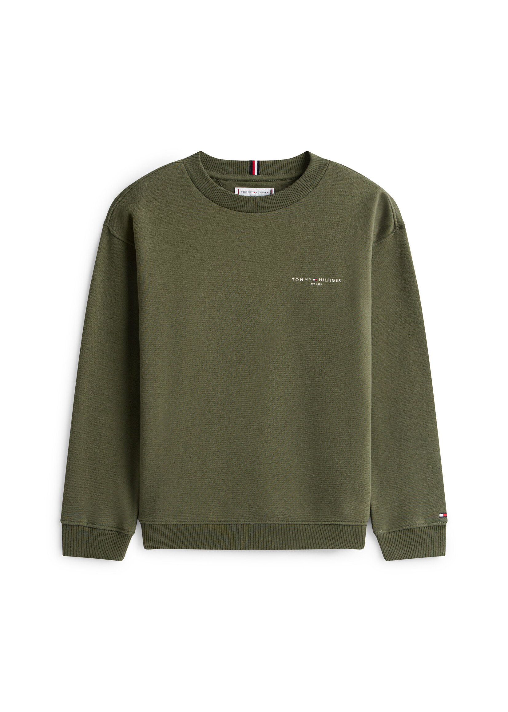 Tommy Hilfiger Sweater  KS0KS00719MRH - MINI CORP C-NECK SWEATSHIRT - groen