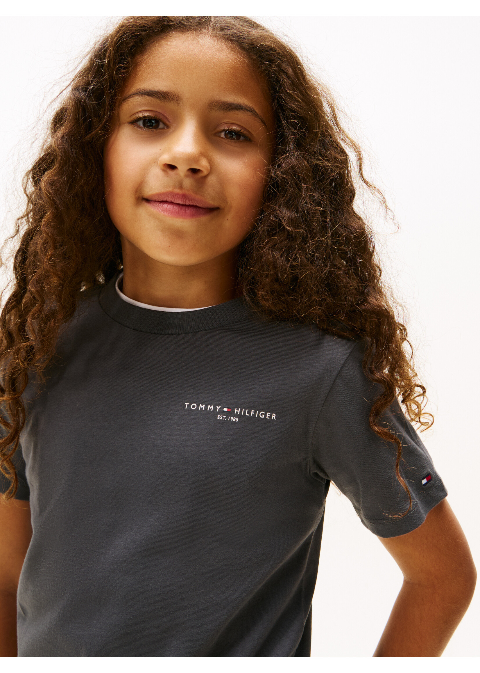 Tommy Hilfiger T-shirt KS0KS00661PT2 - MINI CORP - washed black