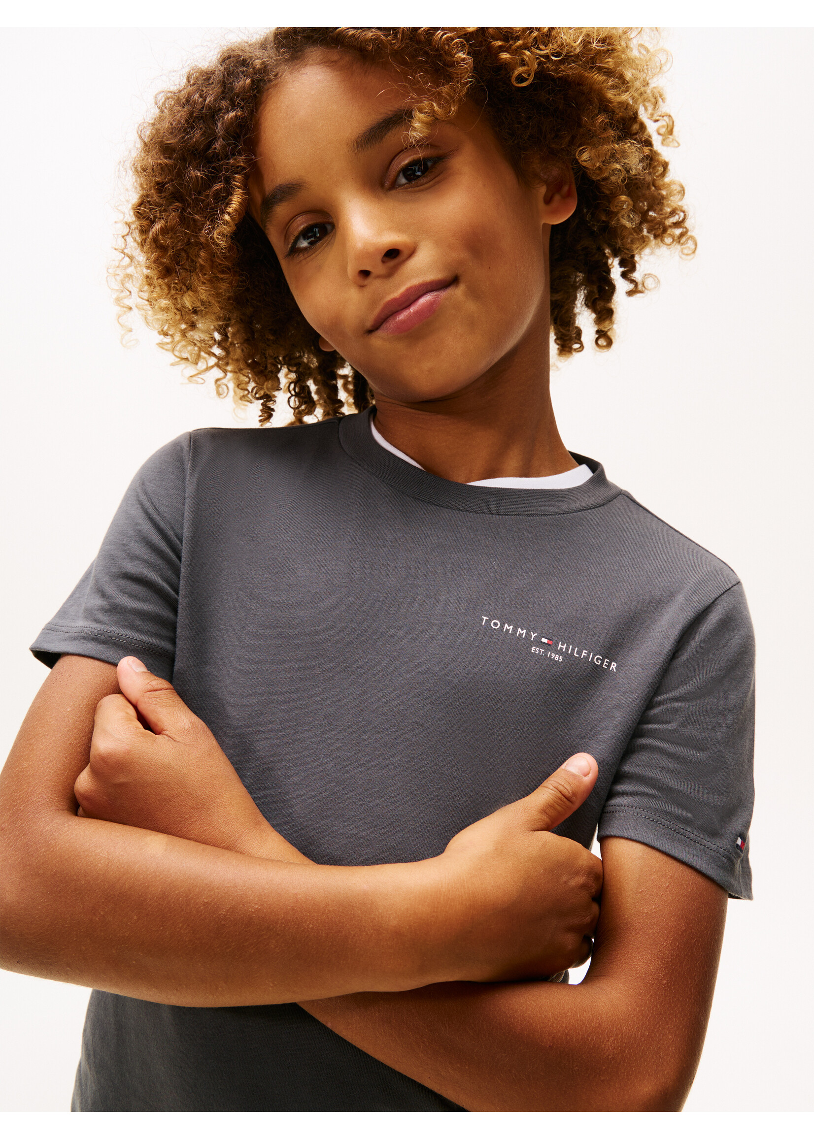 Tommy Hilfiger T-shirt KS0KS00661PT2 - MINI CORP - washed black