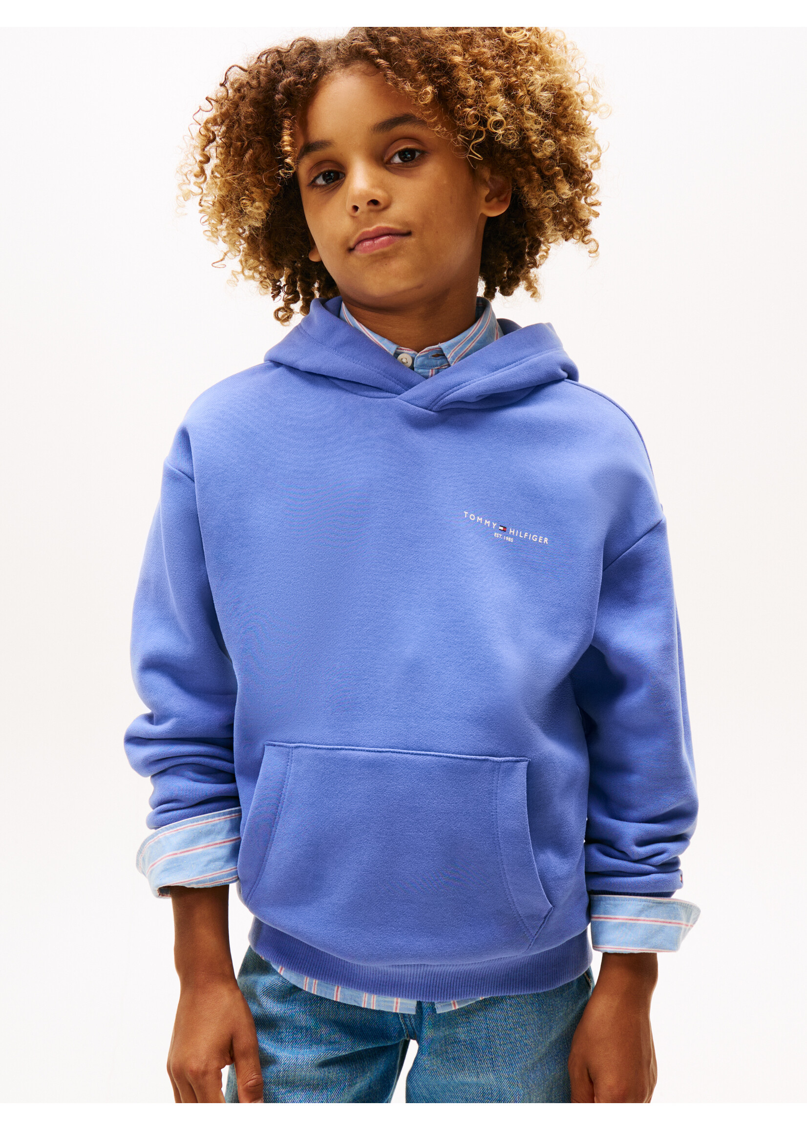Tommy Hilfiger Hoodie   KS0KS00660C6D - MINI CORP - blauw
