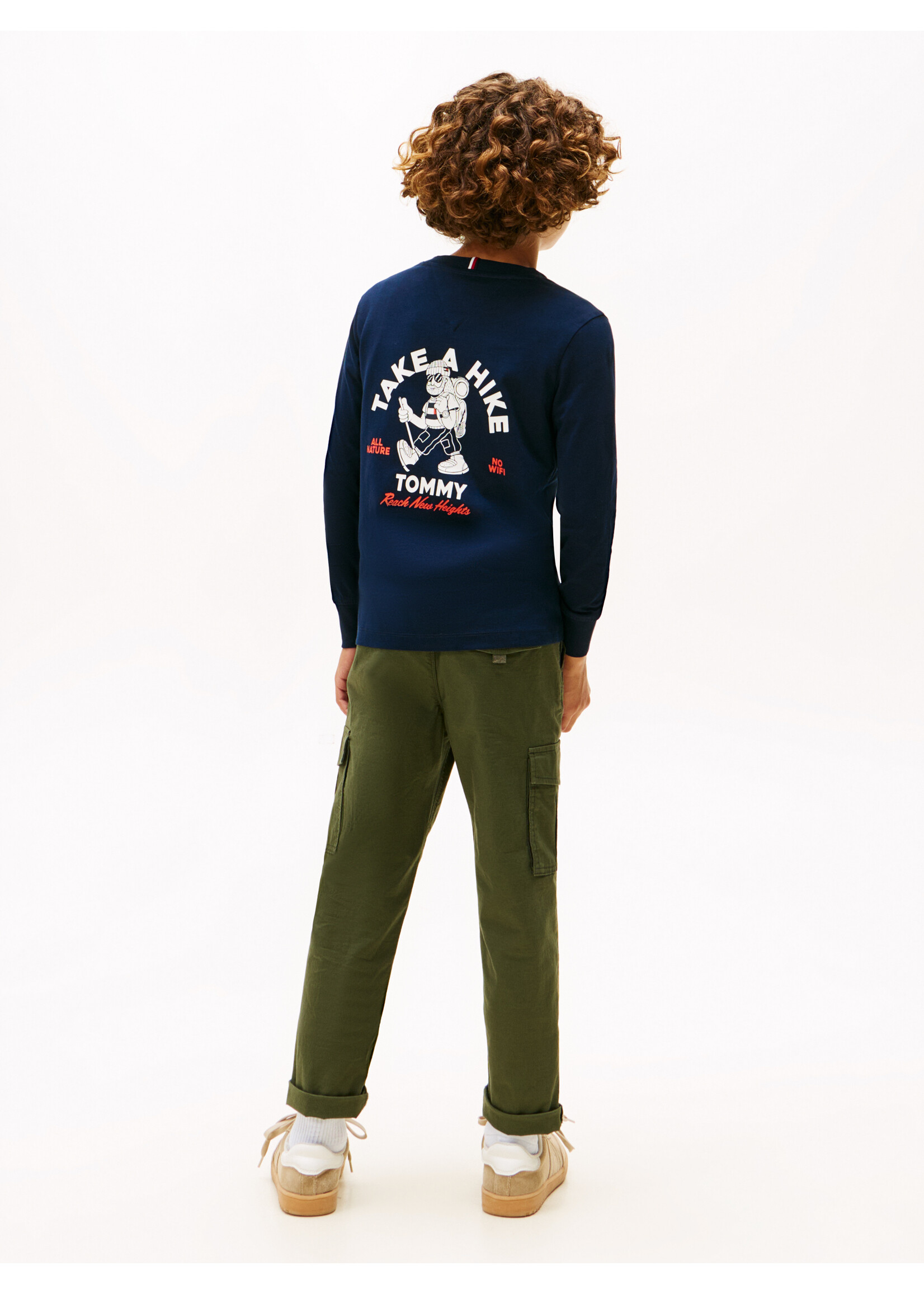 Tommy Hilfiger TAKE A HIKE PRINT TEE LS - KB0KB09940C1G