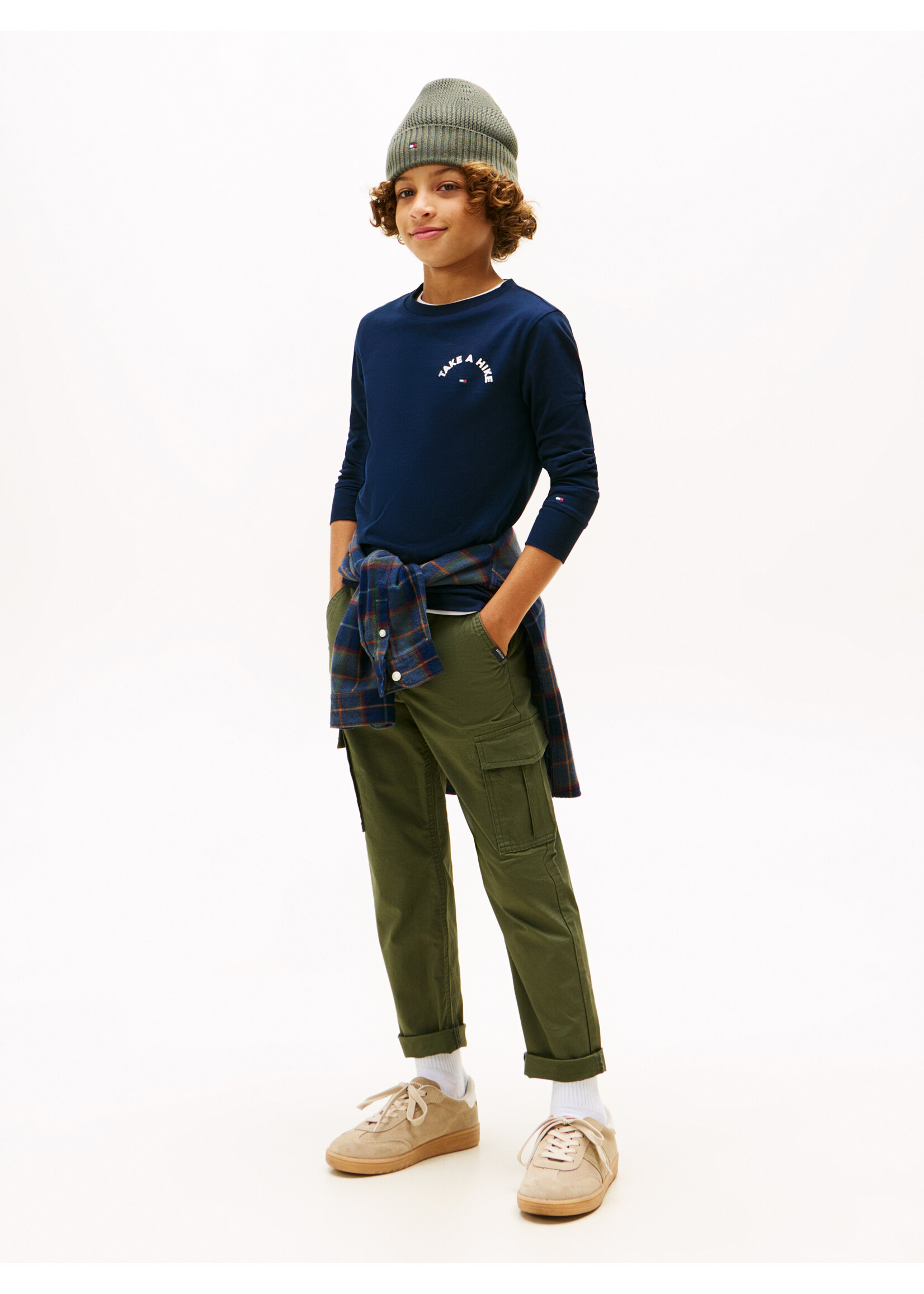 Tommy Hilfiger TAKE A HIKE PRINT TEE LS - KB0KB09940C1G