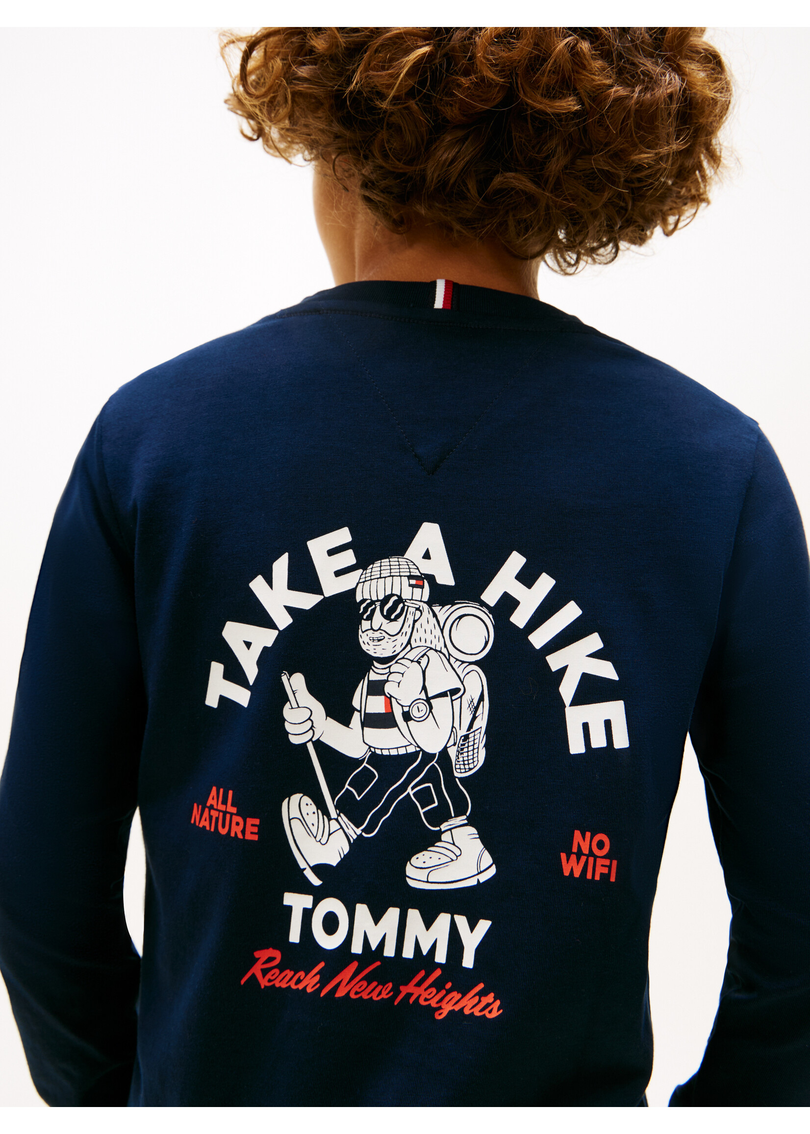 Tommy Hilfiger TAKE A HIKE PRINT TEE LS - KB0KB09940C1G