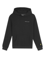 Lyle & Scott Hoodie MLB2020V Script Embroidered  - Z865 Jet Black