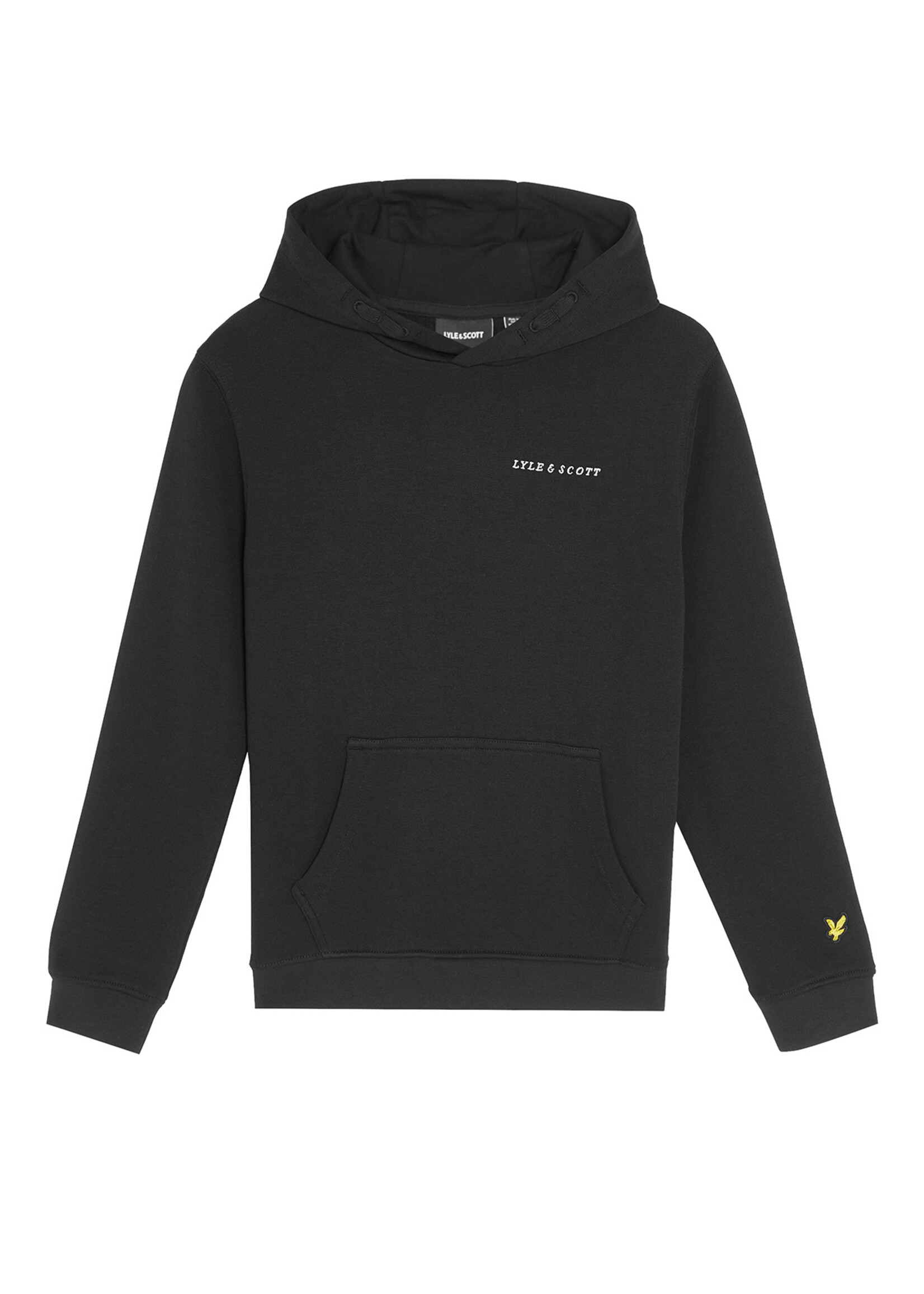 Lyle & Scott Hoodie MLB2020V Script Embroidered  - Z865 Jet Black
