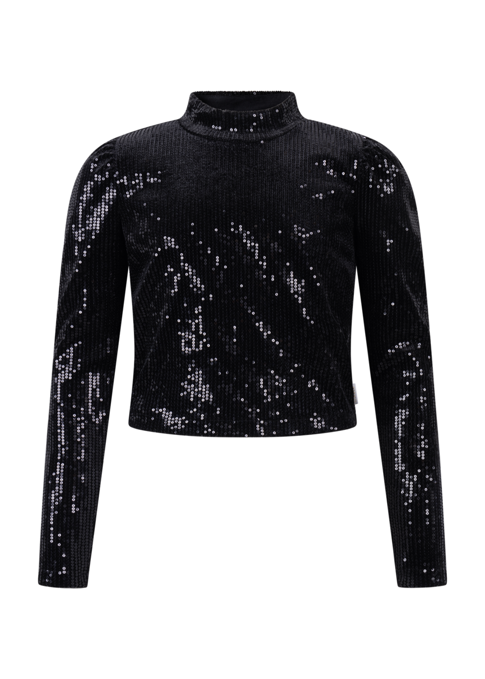 AAIKO Top Ivona cropped - zwart