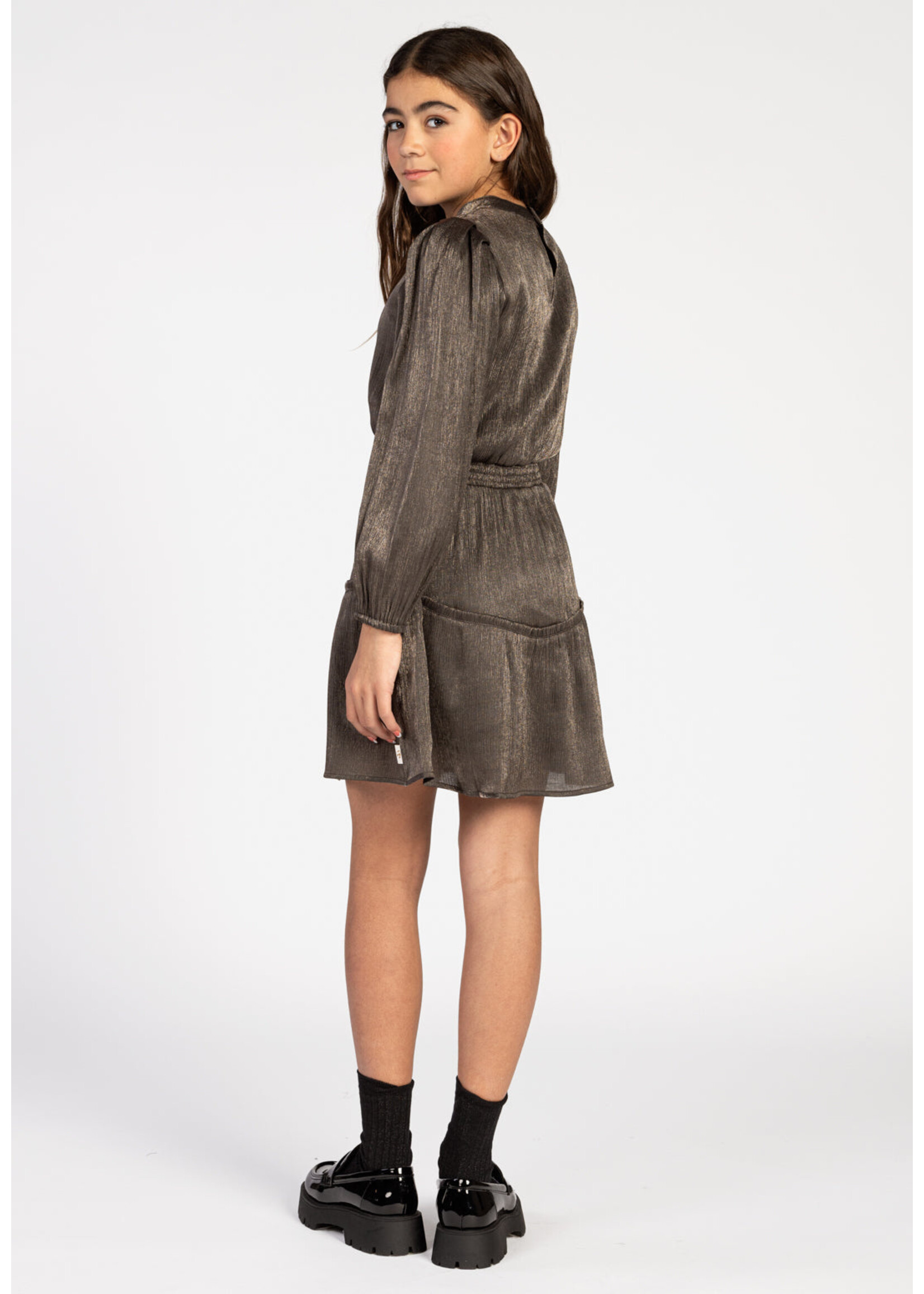 AI&KO Jurk Taylor crinkle - goud