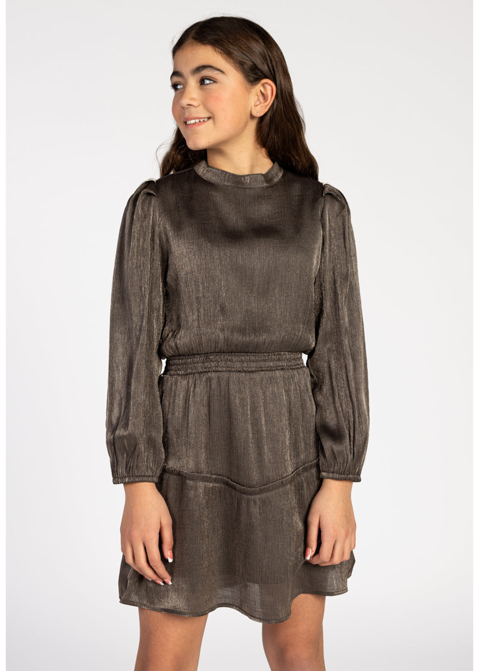 AI&KO Jurk Taylor crinkle - goud