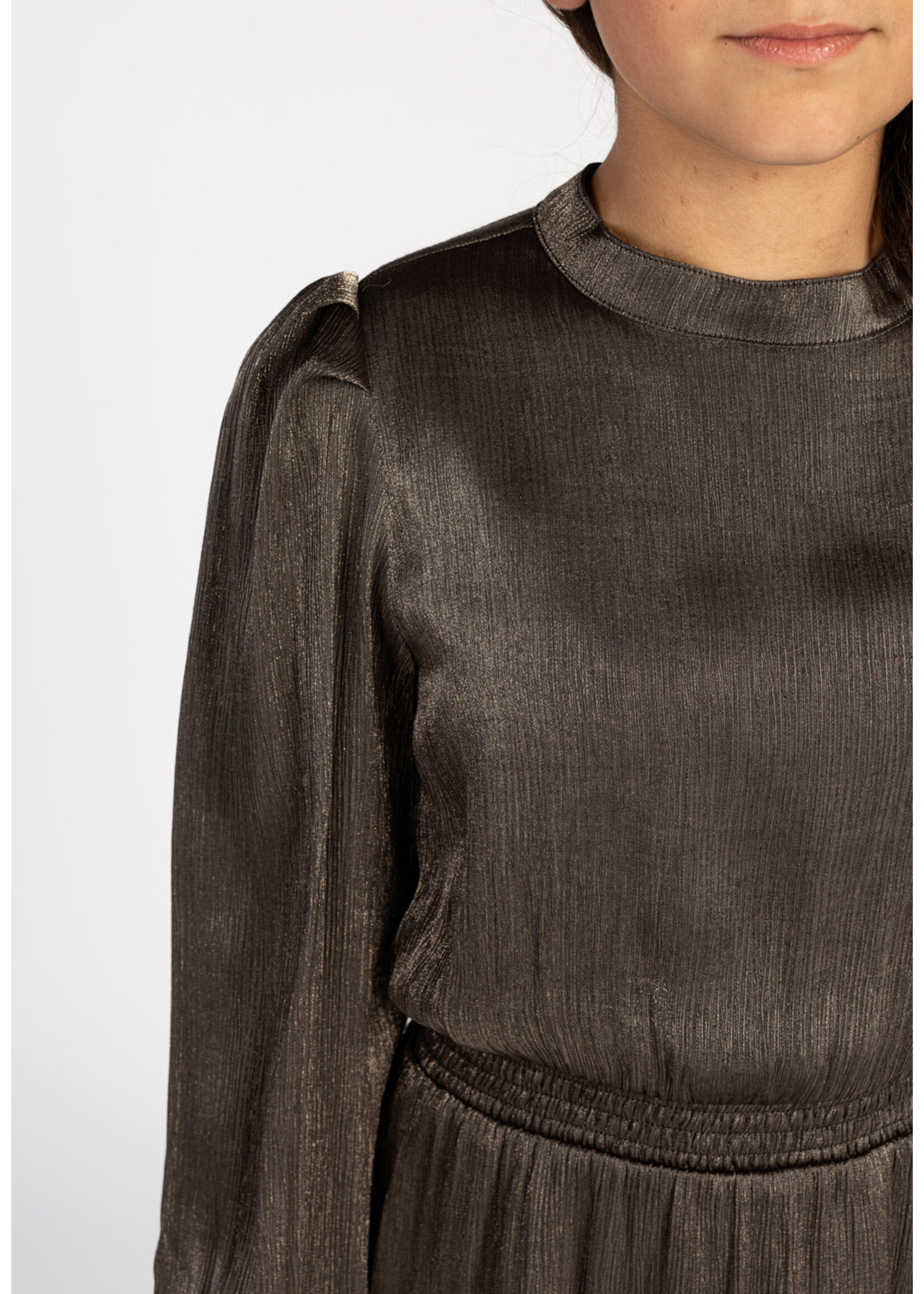 AI&KO Jurk Taylor crinkle - goud