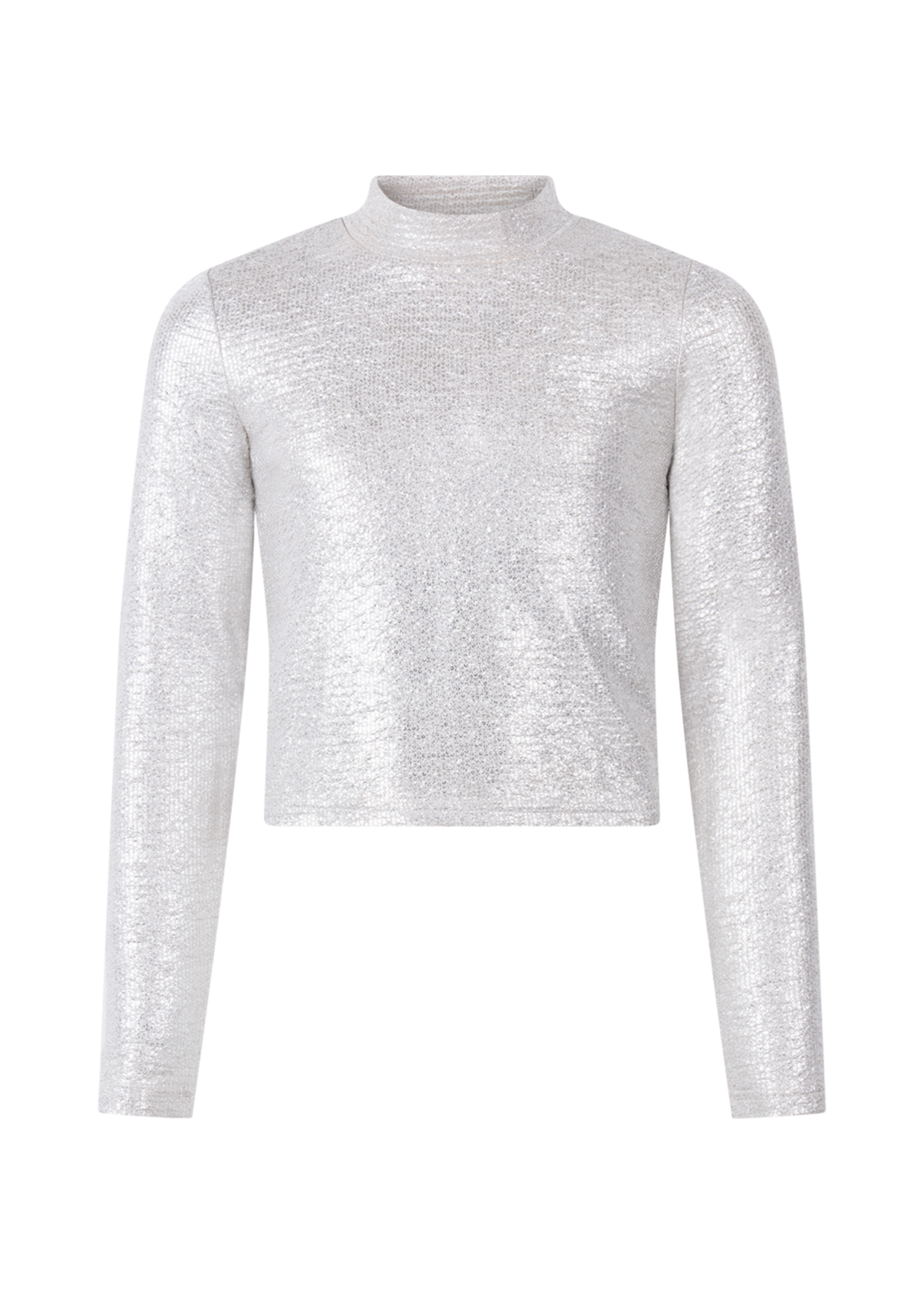 AAIKO Top Zera cropped - zilver