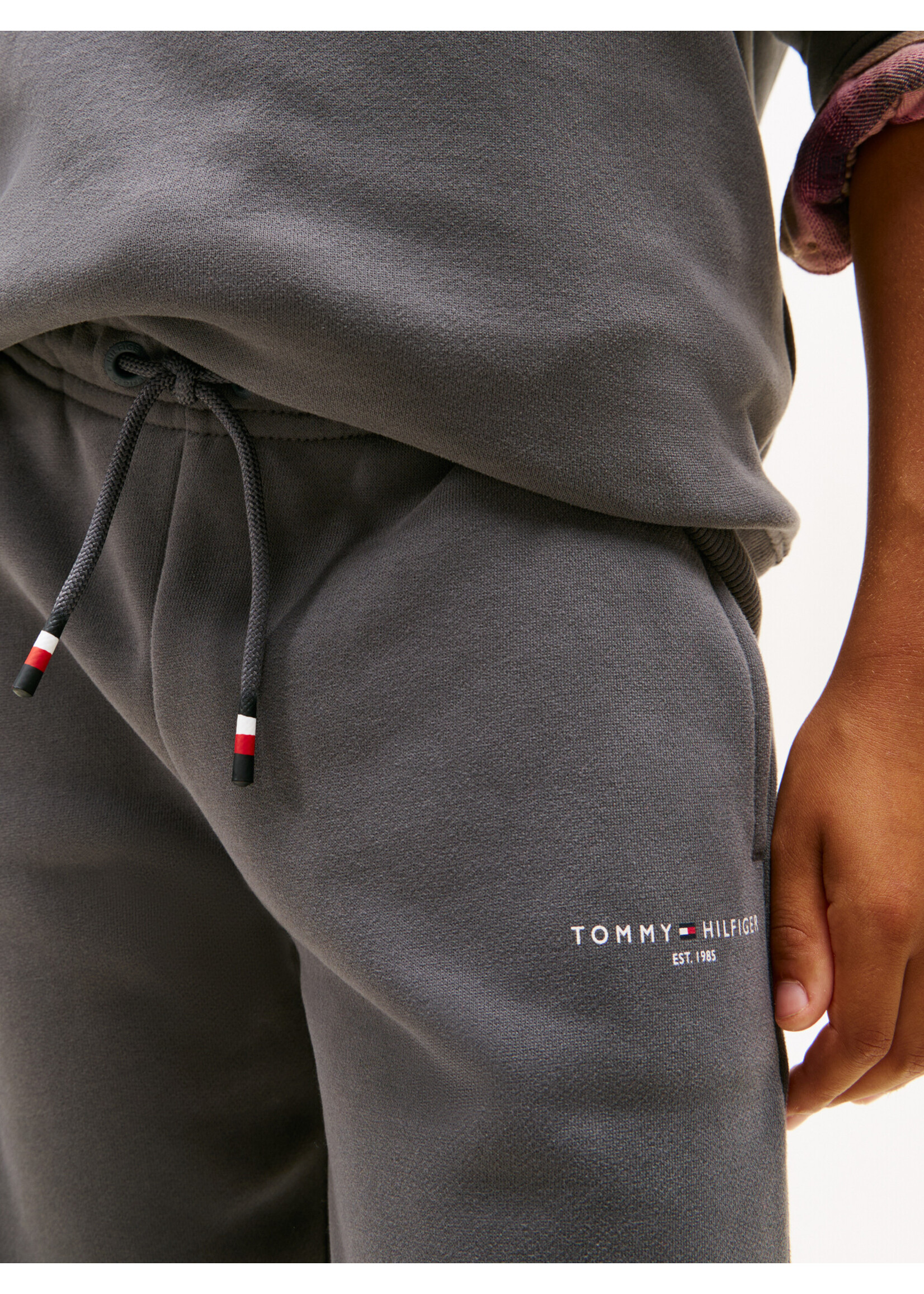 Tommy Hilfiger Joggingbroek KS0KS00664PT2 - MINI CORP C-NECK SWEATSHIRT SET - washed blac k