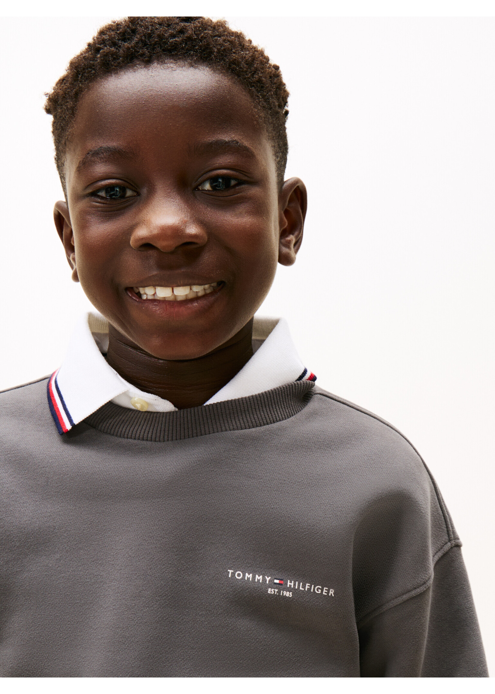 Tommy Hilfiger Joggingbroek KS0KS00664PT2 - MINI CORP C-NECK SWEATSHIRT SET - washed blac k