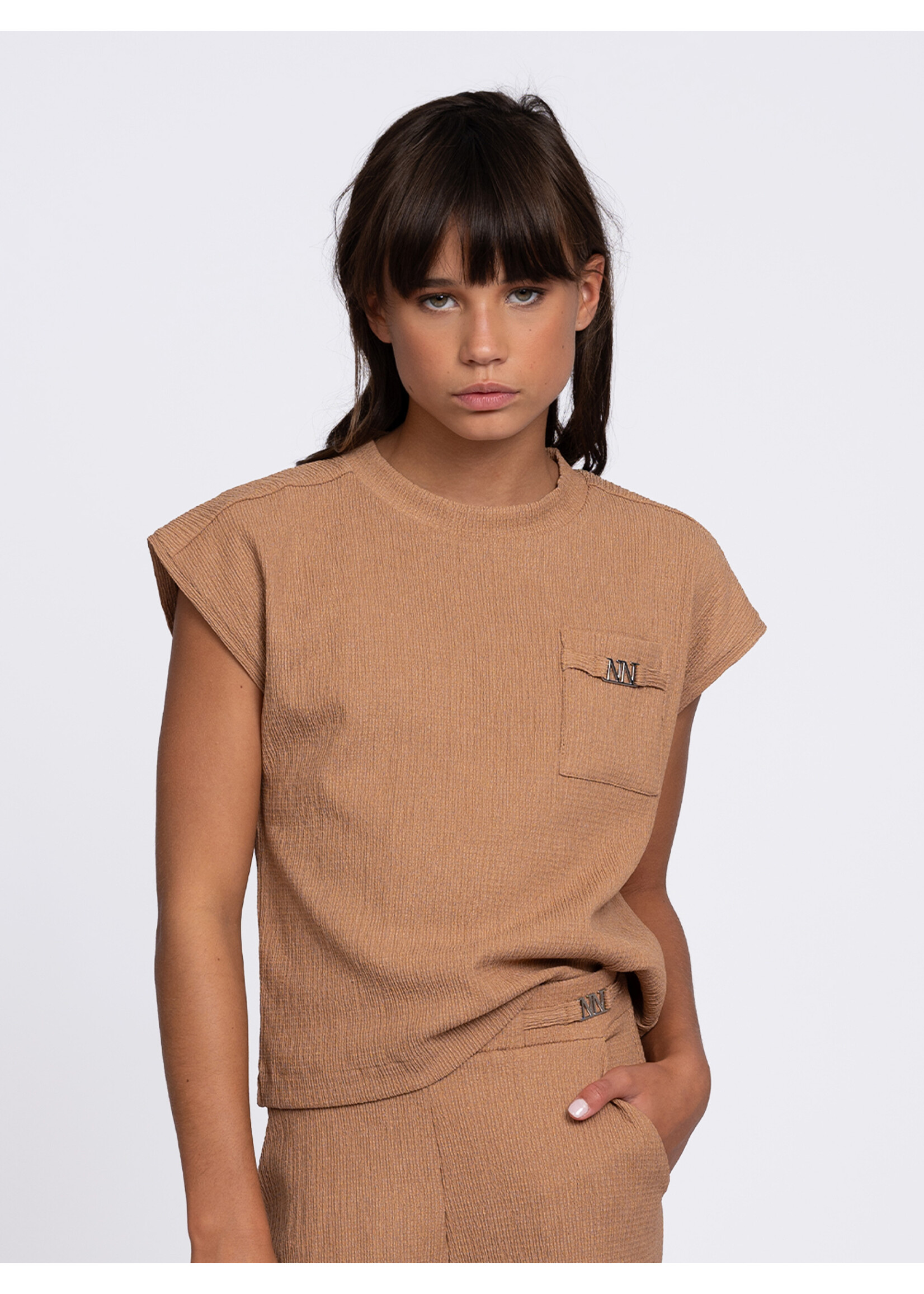 Nik & Nik Top Alicia G 8-605 2504  - cognac