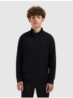 Ballin Chenille Halfzip Knit Sweater (25037801) - zwart