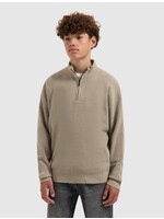 Ballin Chenille Halfzip Knit Sweater (25037801) - taupe