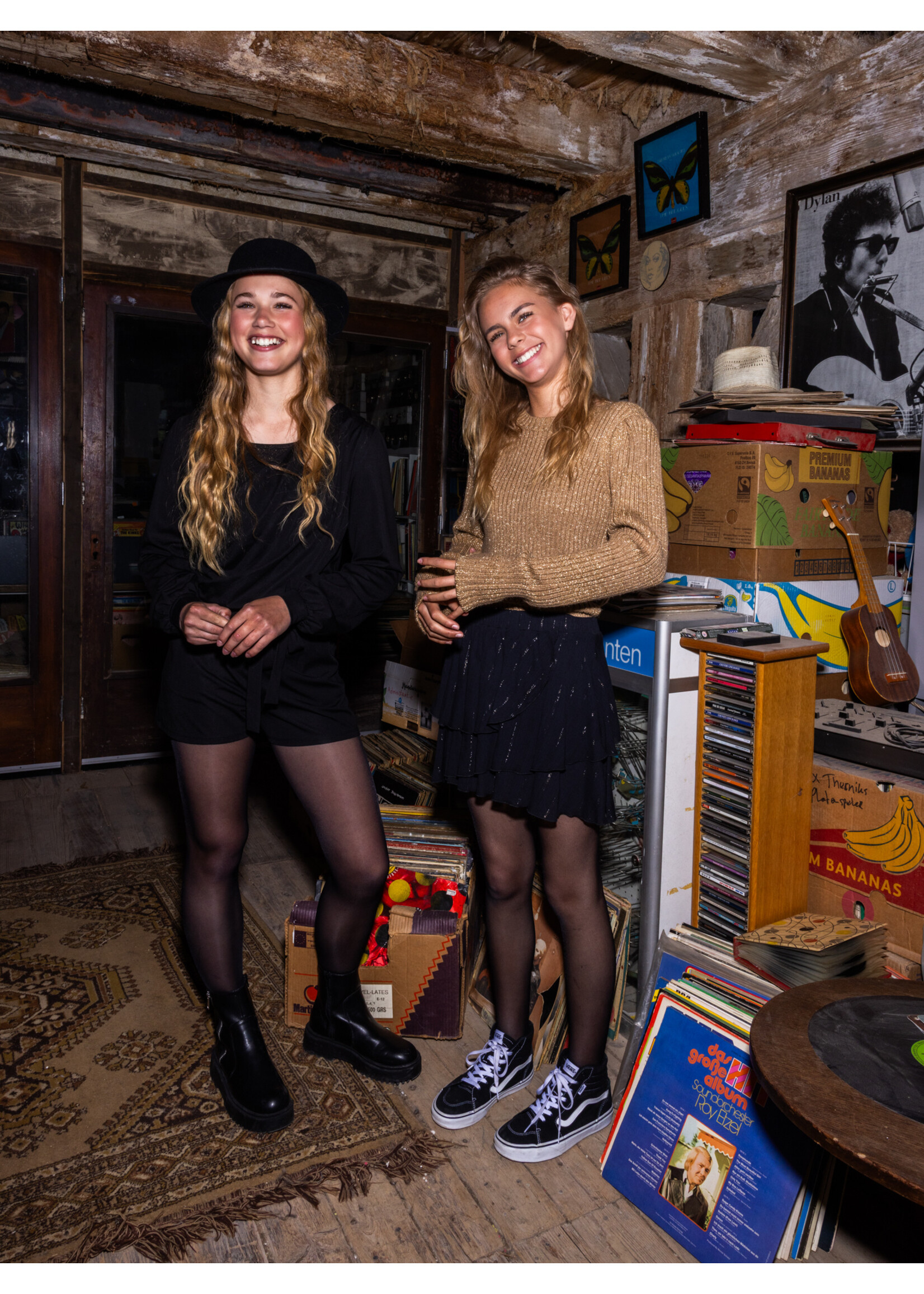 Looxs Skort 2533-5790-099  - zwart