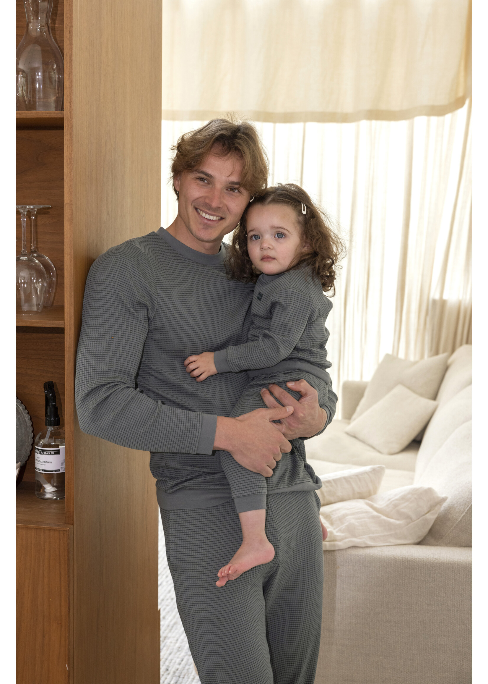 Feetje Pyjama Feetje pyjama Family  Limited Edition - zeegroen
