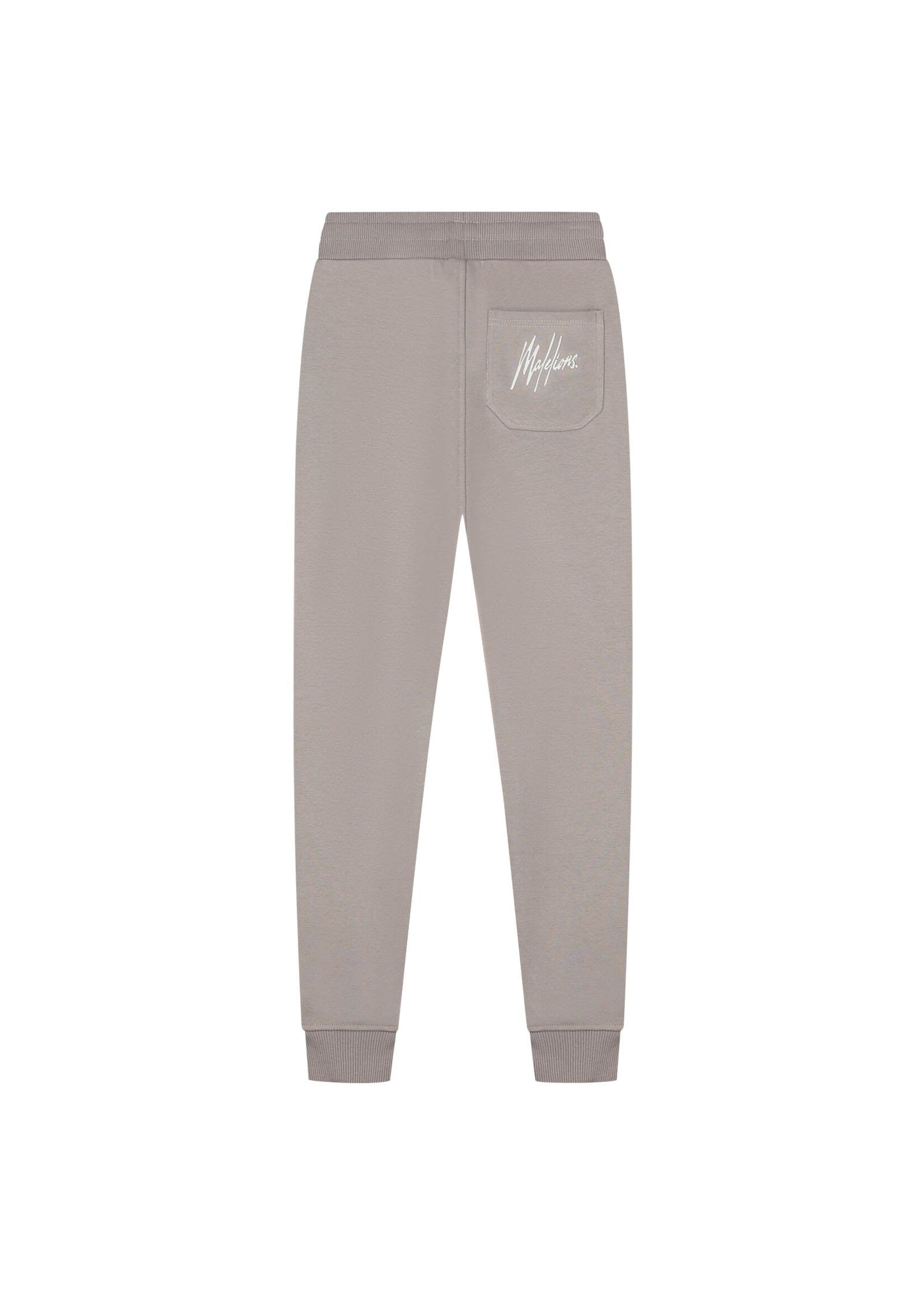 Malelions Joggingbroek  Striped Signature Sweatpants (MJ1-AW25-13) - grijs