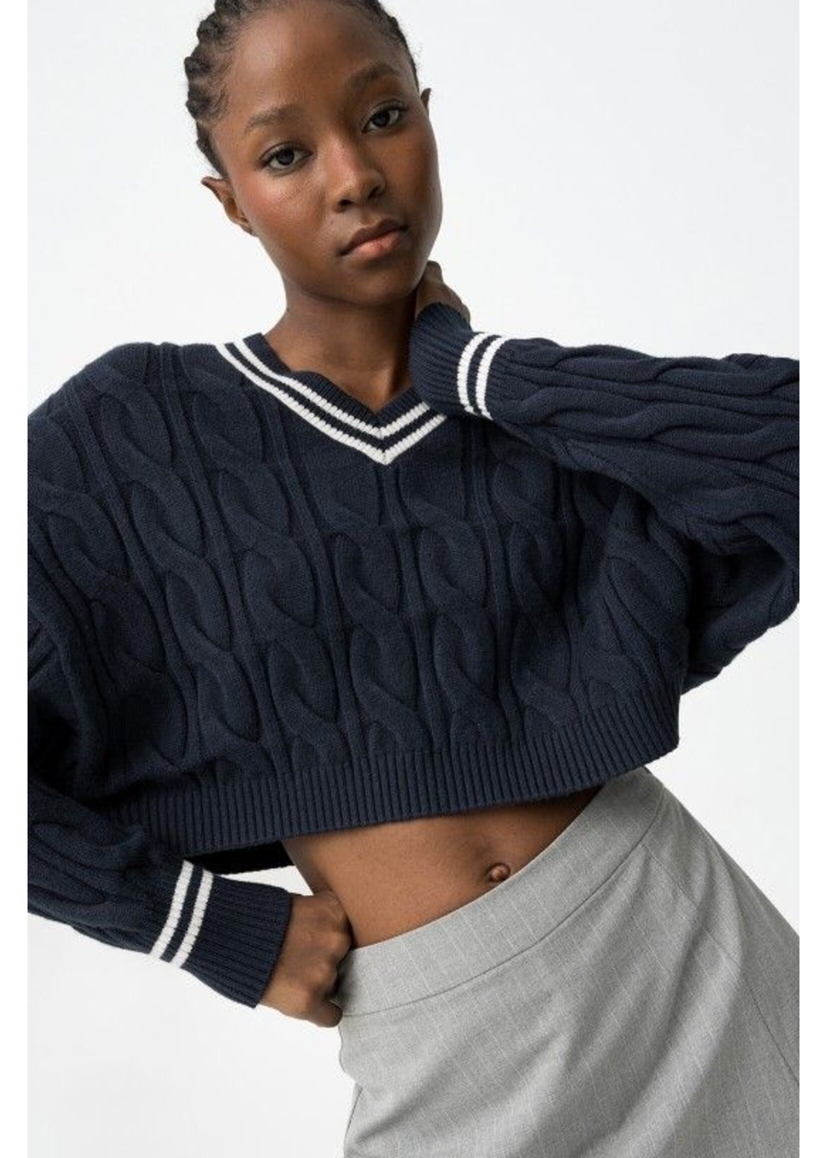 Tiffosi Trui 10061872 Lauren - blauw