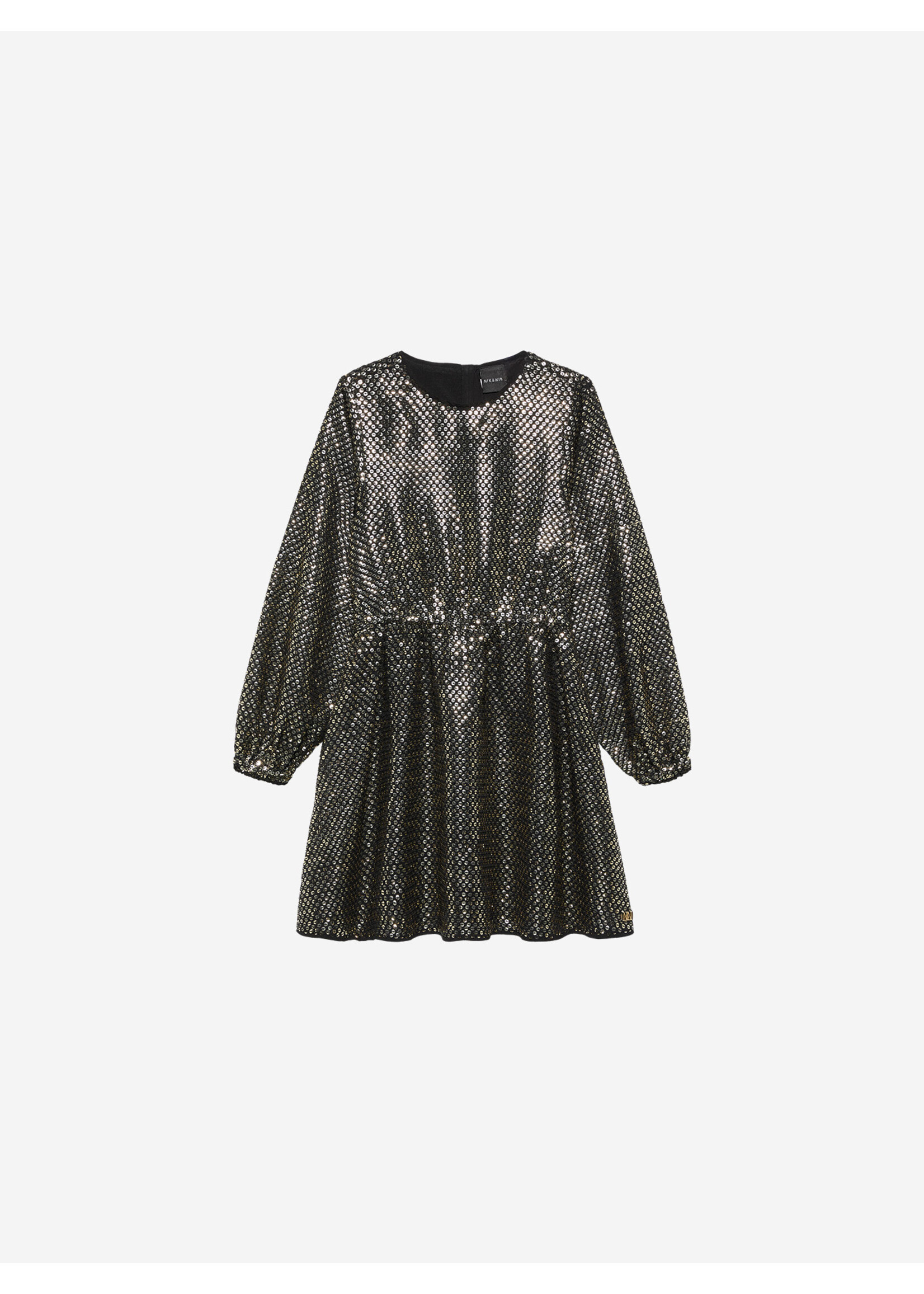 Nik & Nik Jurk Nien  G 5-522 2506 - zwart/champagne