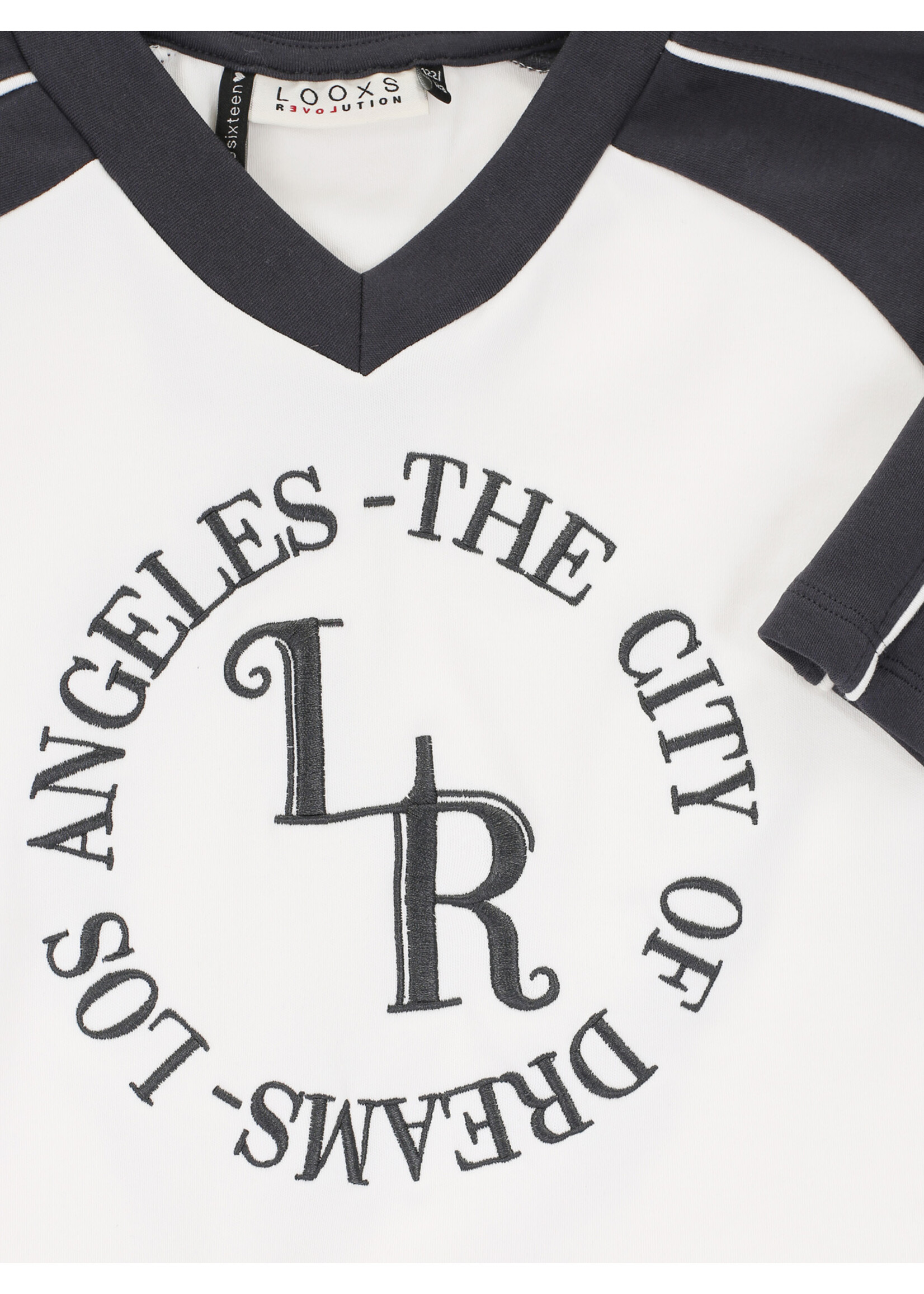 Looxs T-shirt 2601-5455-012  - wit